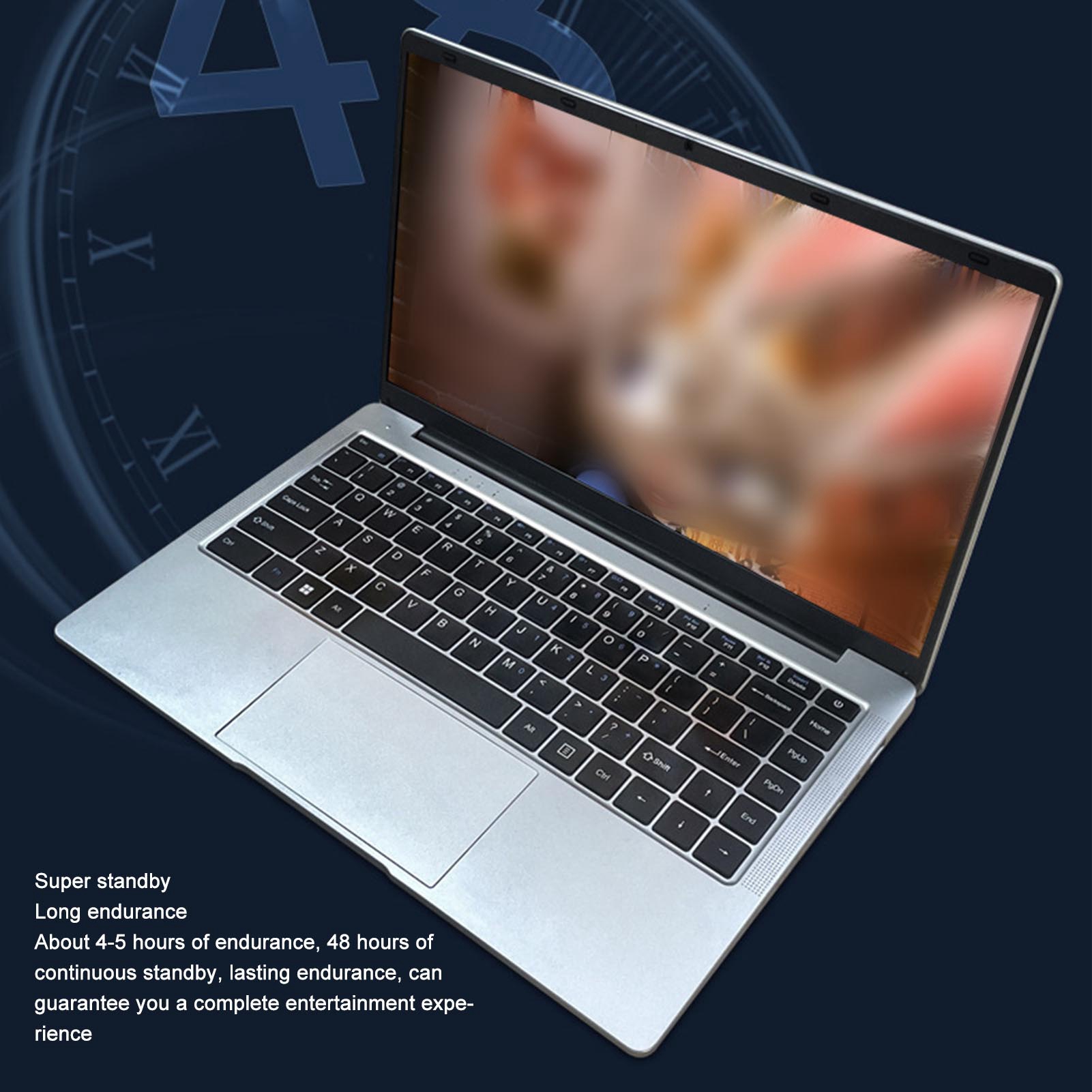 14.1in FHD Laptop Ultra Slim 8GB DDR4 RAM For Celeron J4105 Processor NEW - Afbeelding 21 van 36