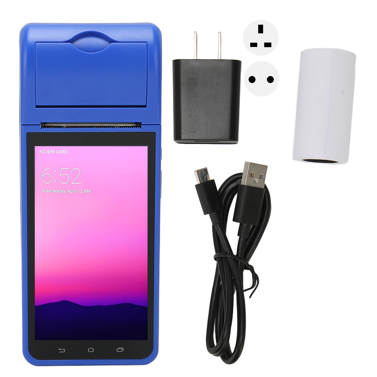 POS Receipt Printer 5.5in Touch Screen 2GB RAM 32GB ROM 4G LTE WiFi 58mm Ther FY - Afbeelding 28 van 33