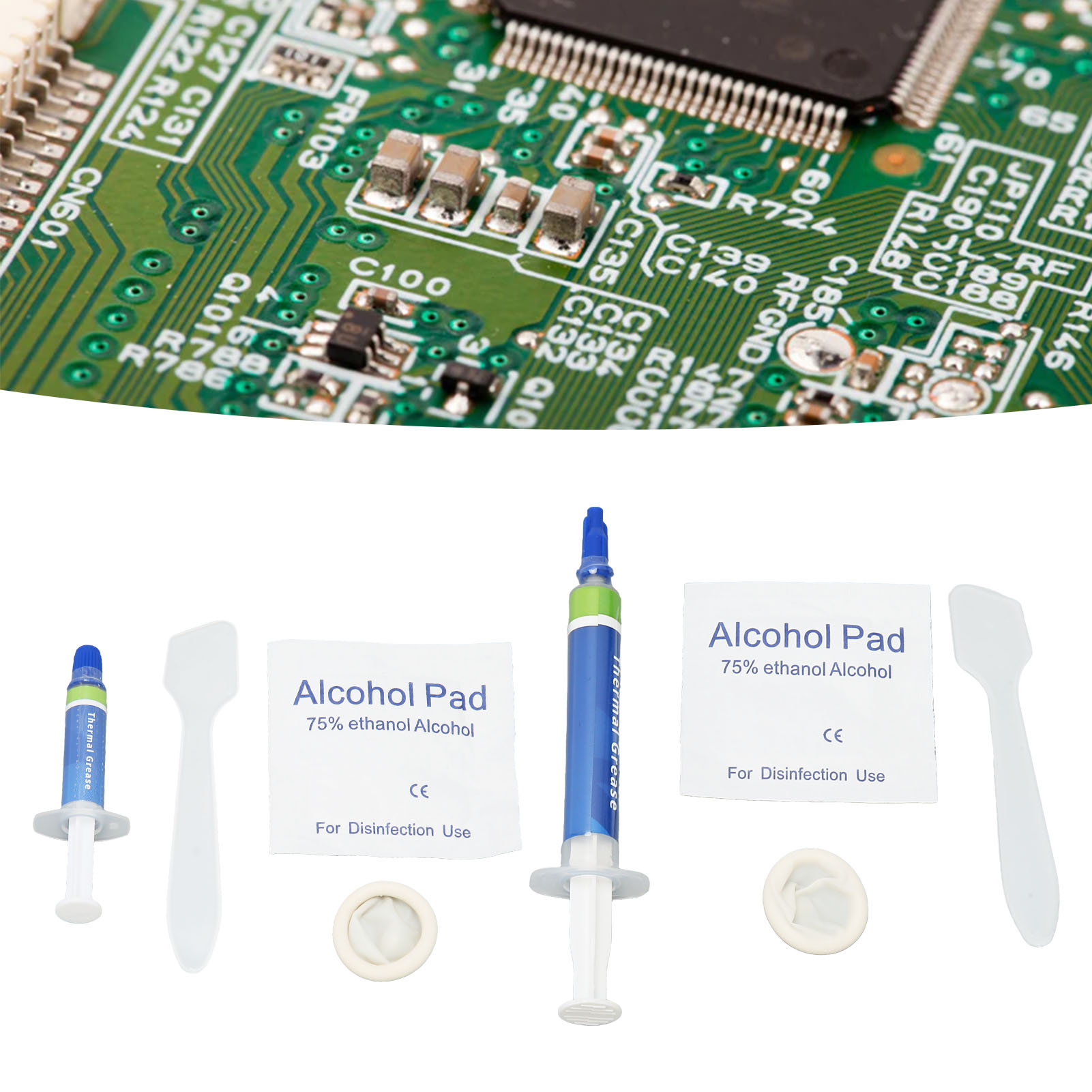 5x Thermal Paste 4.55W/m.k Metal Free Safe Strong Adhesion Thermal Conductive CB - Afbeelding 24 van 28