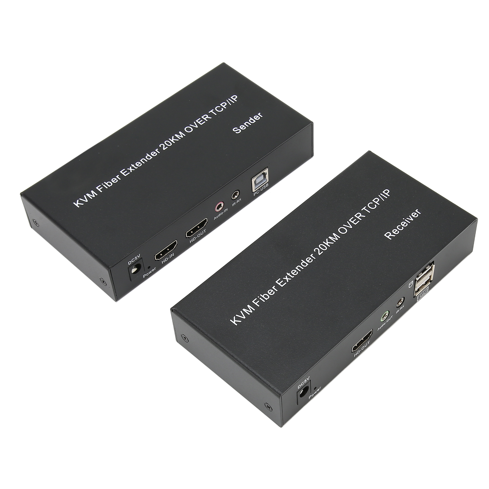 HD KVM Extender 20KM Single Mode Fiber 1080P 60Hz 0 Latency Local Output KVM CB - Afbeelding 27 van 30