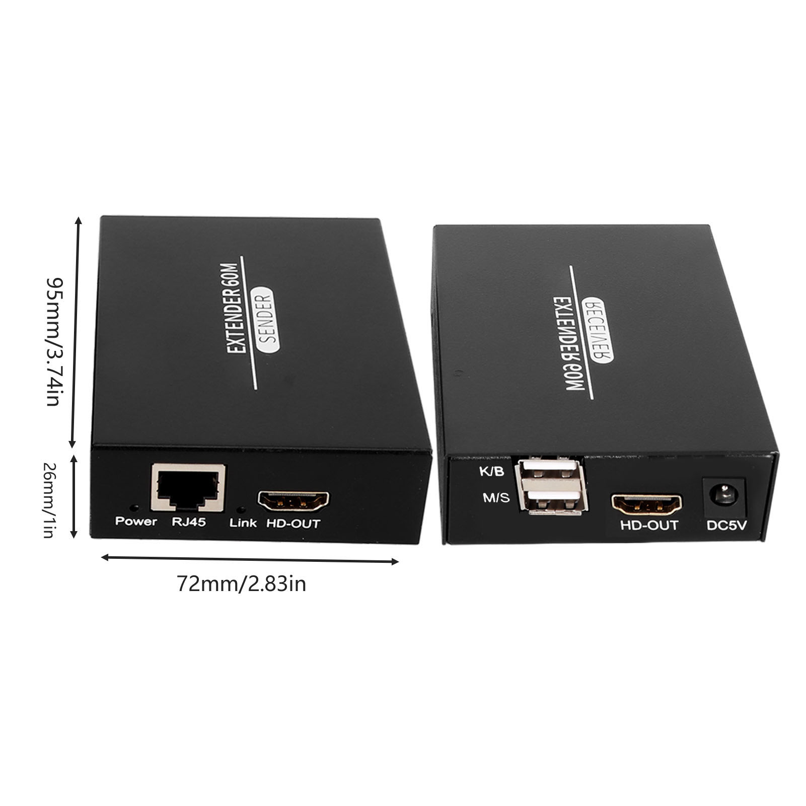 HD Multimedia Interface KVM Extender 197ft 1920x1080P 60Hz Remote Operation P FY - Bild 33 von 33