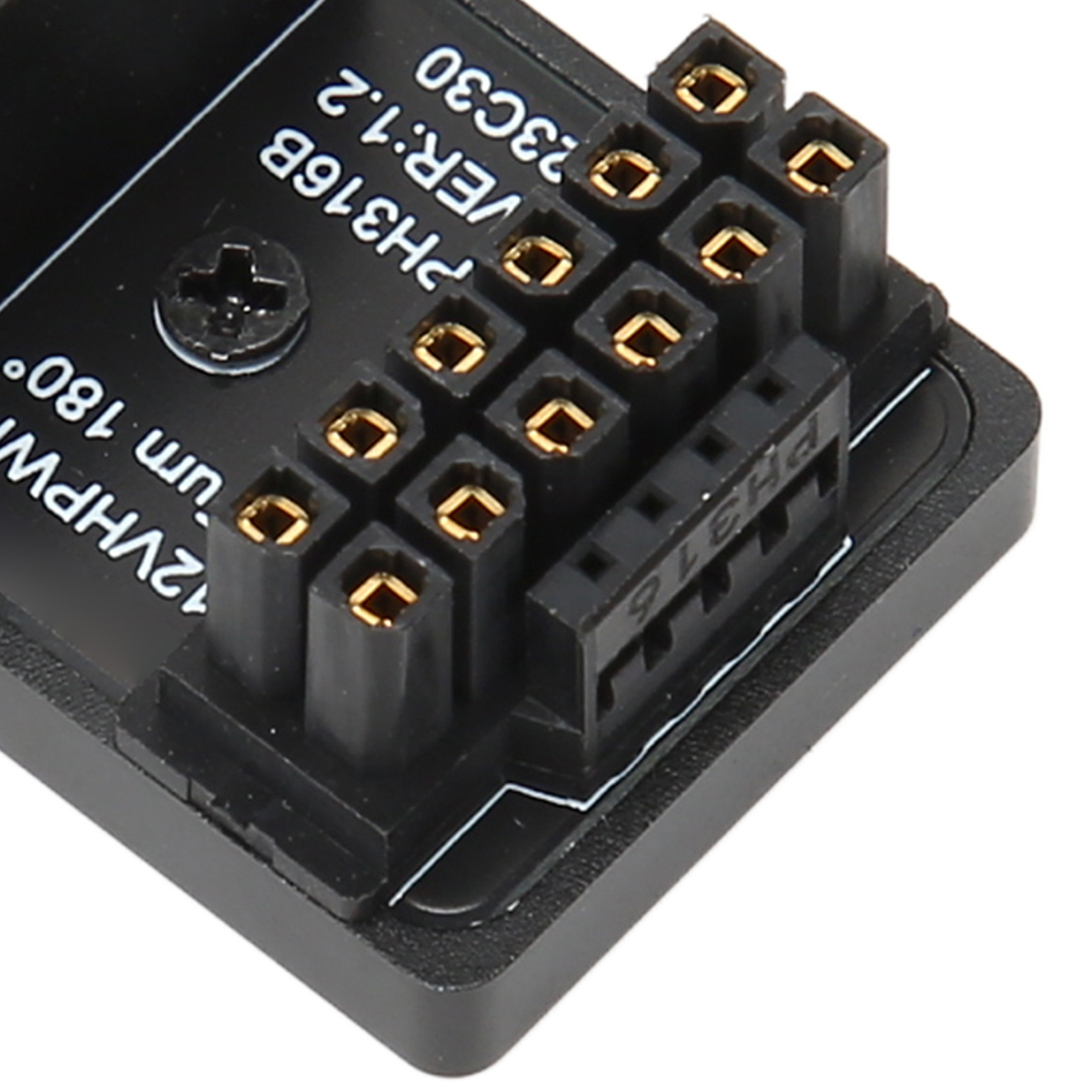 ATX 16Pin Male To 16pin Female 180° Angled Adapter 12V PCIe5.0 HPWR GPU U Tur CB - Afbeelding 27 van 28