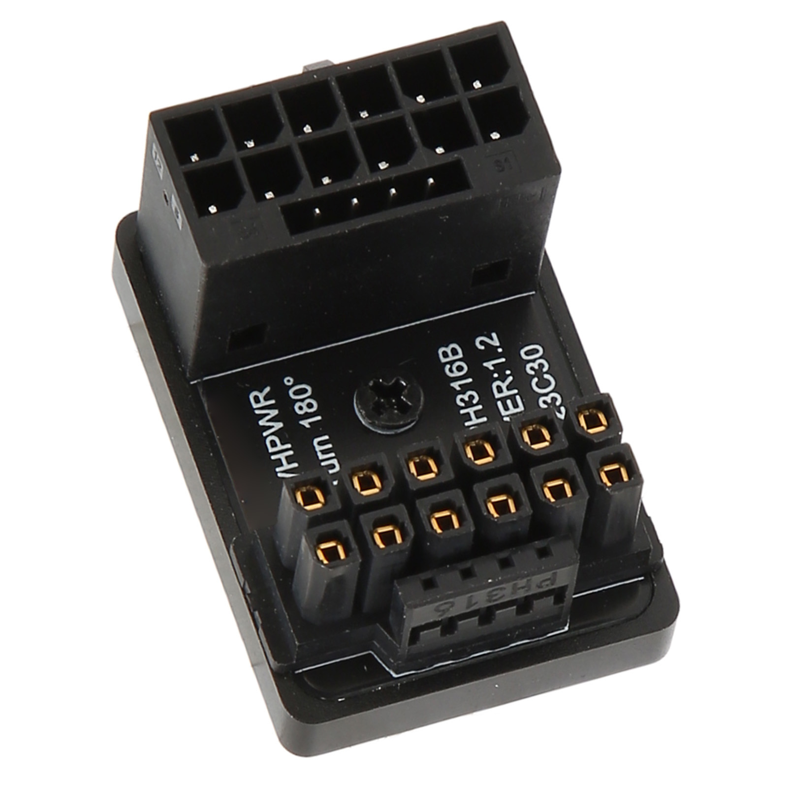 ATX 16Pin Male To 16pin Female 180° Angled Adapter 12V PCIe5.0 HPWR GPU U Tu SAL - Afbeelding 26 van 28