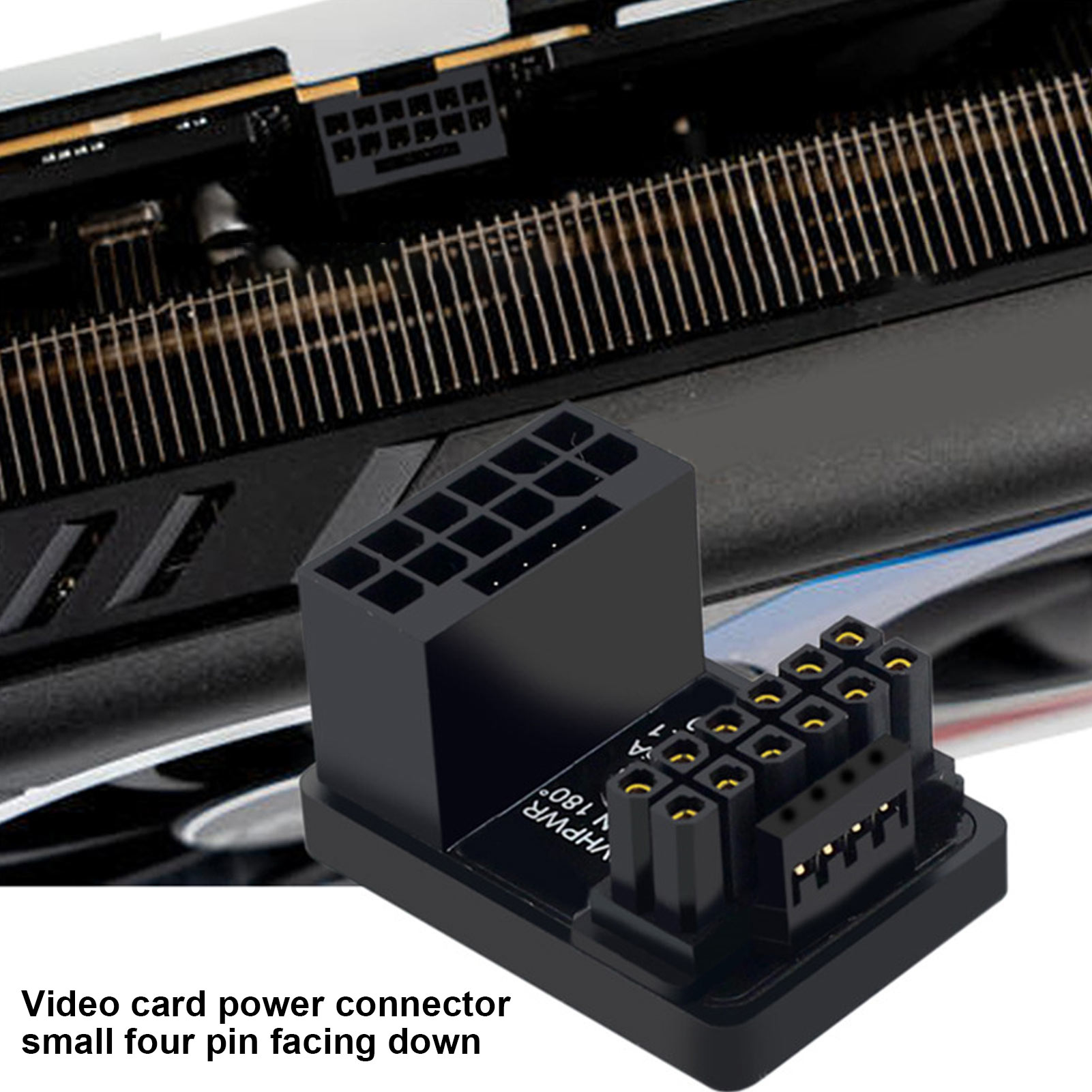 ATX 16Pin Male To 16pin Female 180° Angled Adapter 12V PCIe5.0 HPWR GPU U Tu SAL - Afbeelding 27 van 28