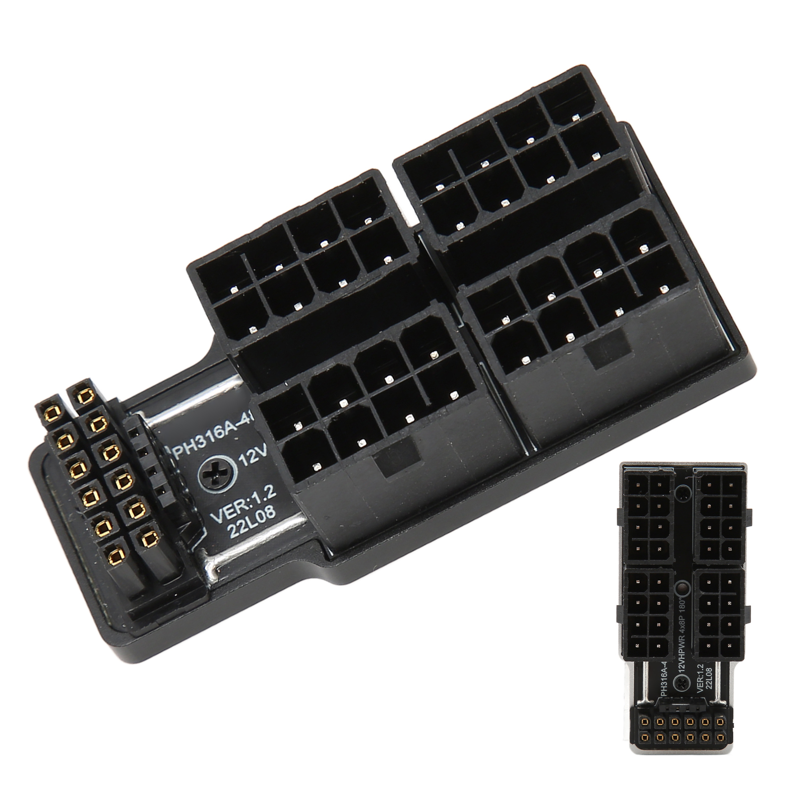 GPU Power Adapter Board 180° 4x8P To 12VHPWR 12P Plus 4P ATX3.0 PCIe 5.0 GPU FY - Afbeelding 27 van 30