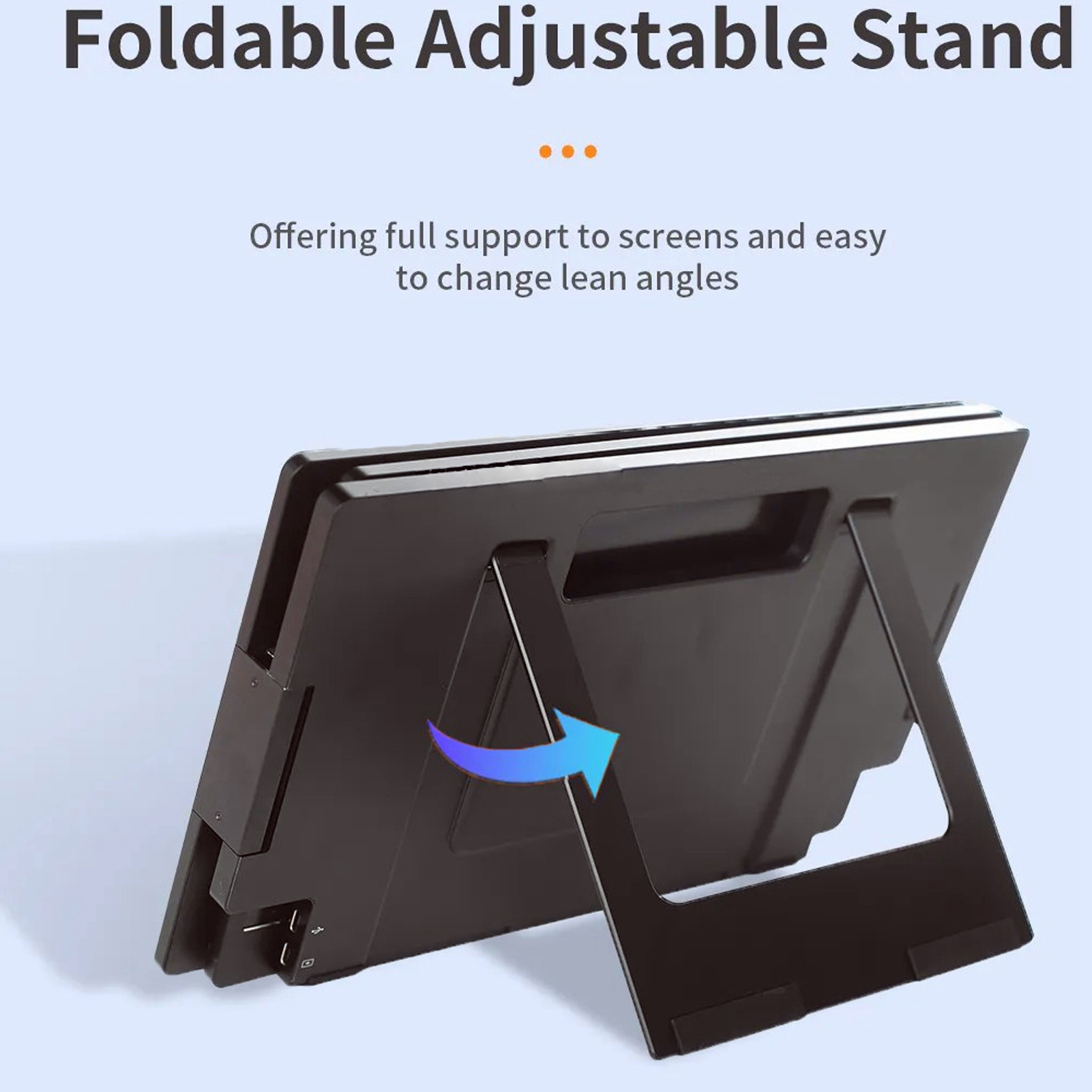 Triple Portable Monitor 14in FHD 1080P IPS Type C 360° Rotating Portable Scr BEA - Picture 18 of 24