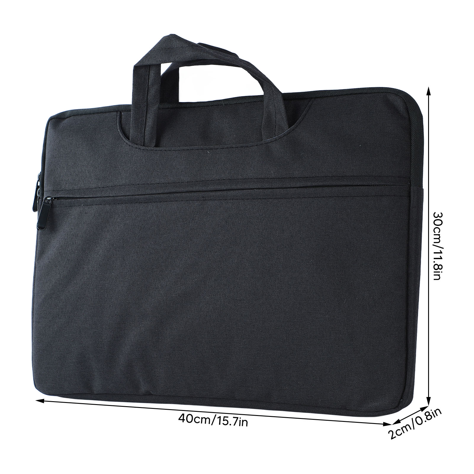 15.6in Laptop Bag Stylish Lightweight Water Resistant Oxford Cloth Slim Compu FY - Afbeelding 25 van 28