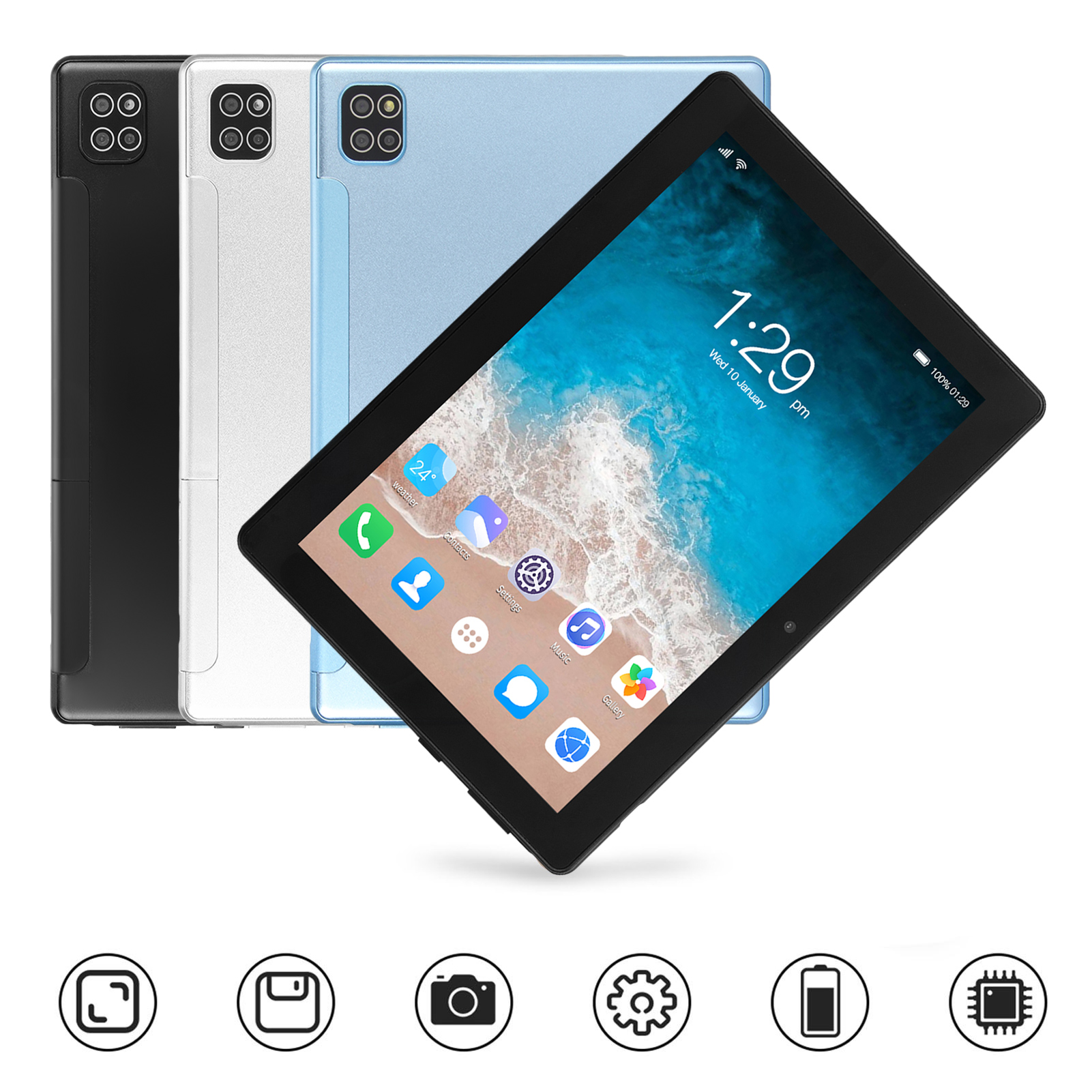 8 Inch Smart Tablet For 11.0 Tablet 8MP 20MP Dual Camera 1920X1200 R - Photo 18/21