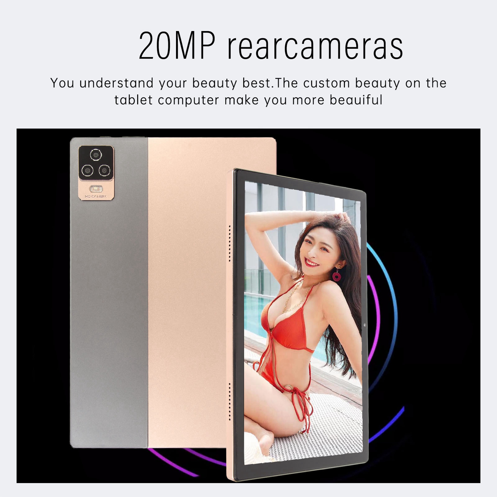 2 In 1 Tablet 10.1in With Keyboard 8GB RAM 256GB ROM 5G WIFI 20MP Camera FHD CT - Picture 30 of 30