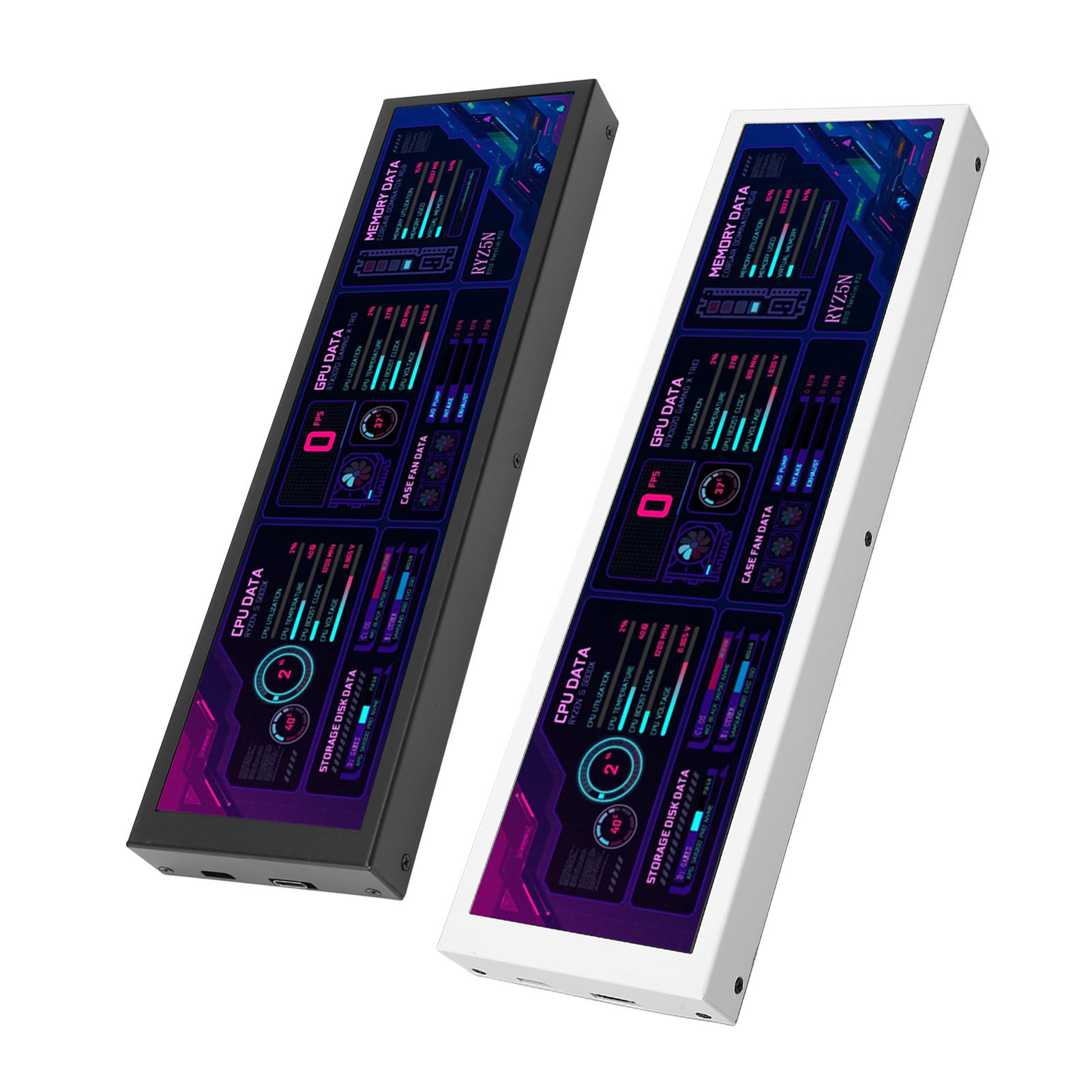 8.8in IPS LCD Monitor 1920 X 480 CPU GPU SSD Data Temperature Monitor AIDA64 NEW - Afbeelding 15 van 18