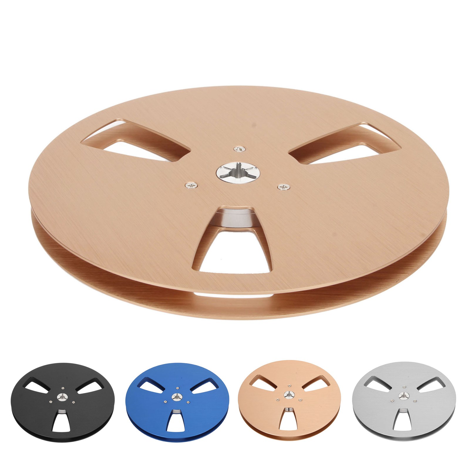 1/4 7in Empty Reel Universal 3 Open Hole Takeup Reel Replacement Recording O NEW - Afbeelding 19 van 24