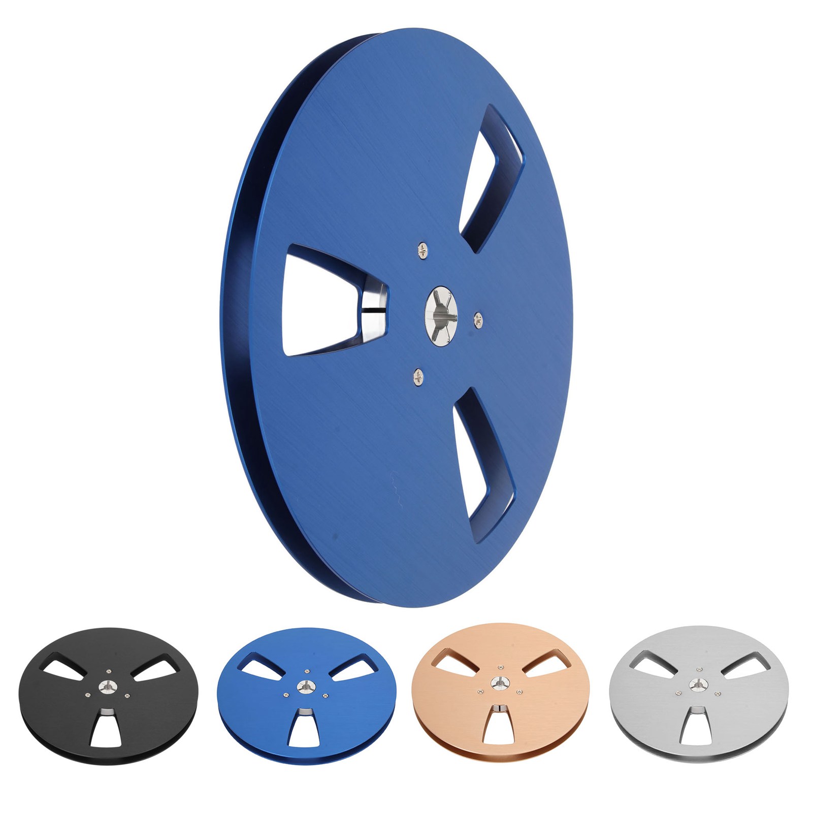 1/4 7in Empty Reel Universal 3 Open Hole Takeup Reel Replacement Recording O NEW - Afbeelding 13 van 24