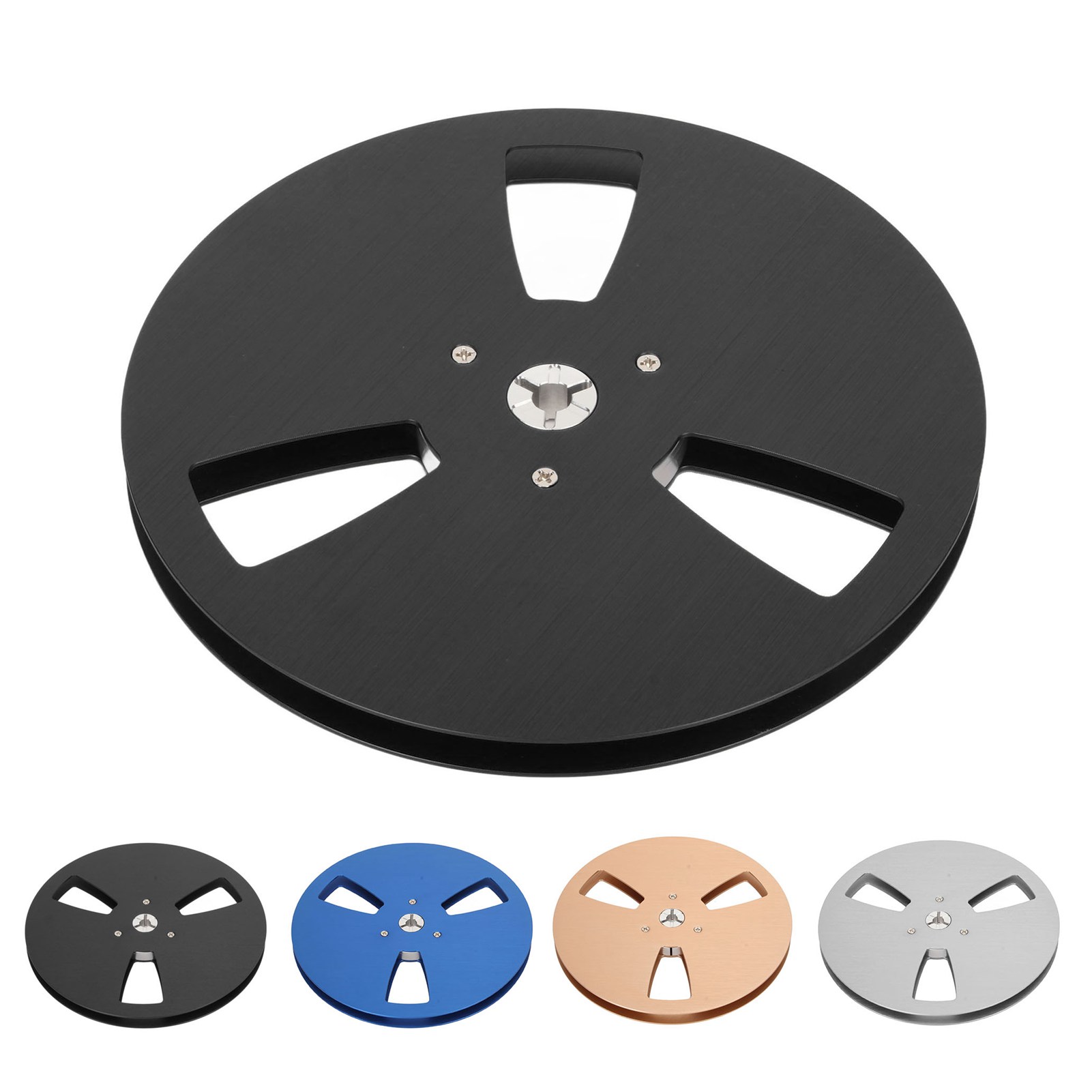 1/4 7in Empty Reel Universal 3 Open Hole Takeup Reel Replacement Recording O NEW - Afbeelding 15 van 24