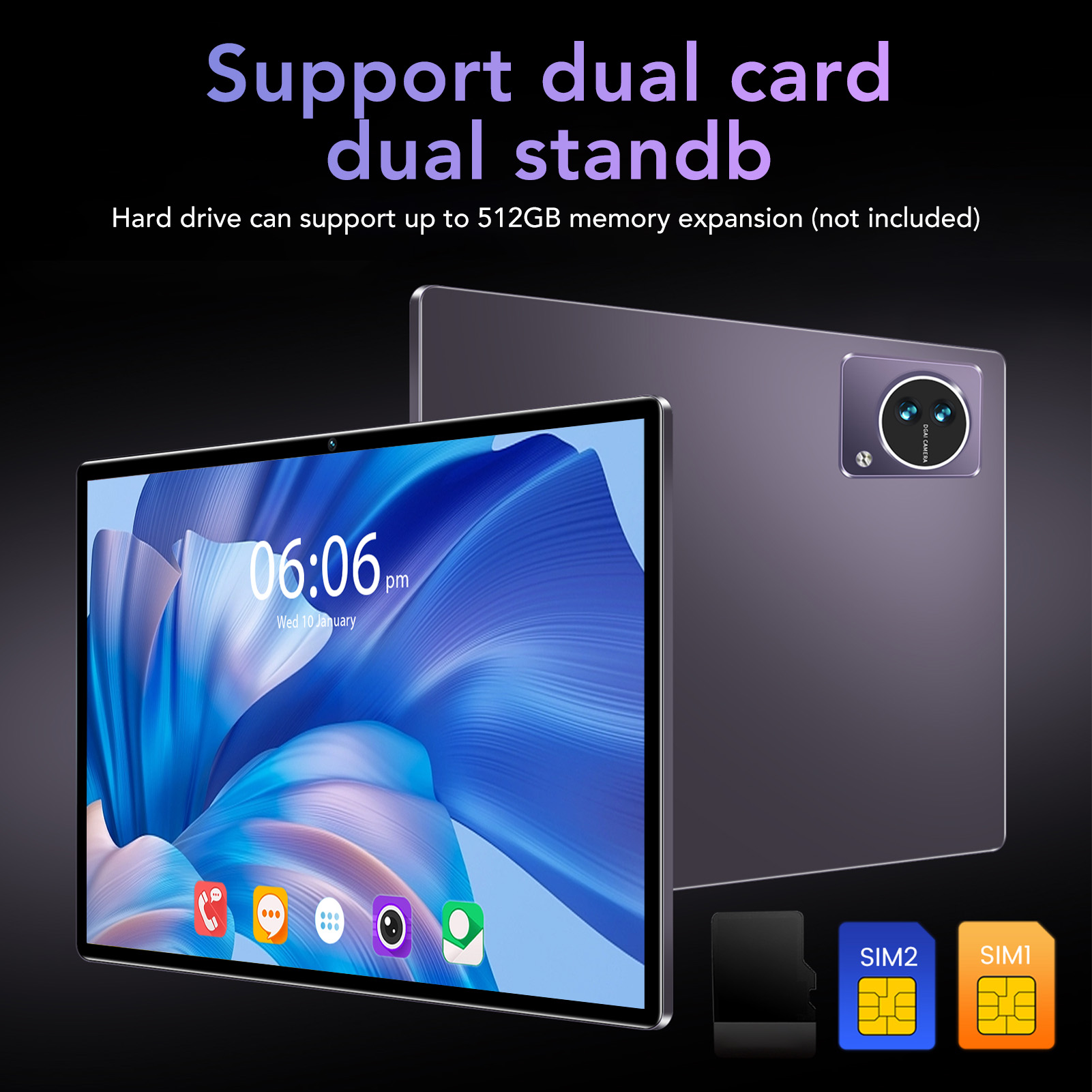 Tablet PC 10.1in 7000mAh 8GB RAM 128GB ROM 8MP Front 16MP Rear 1920x1200 IPS SAL - Bild 28 von 33
