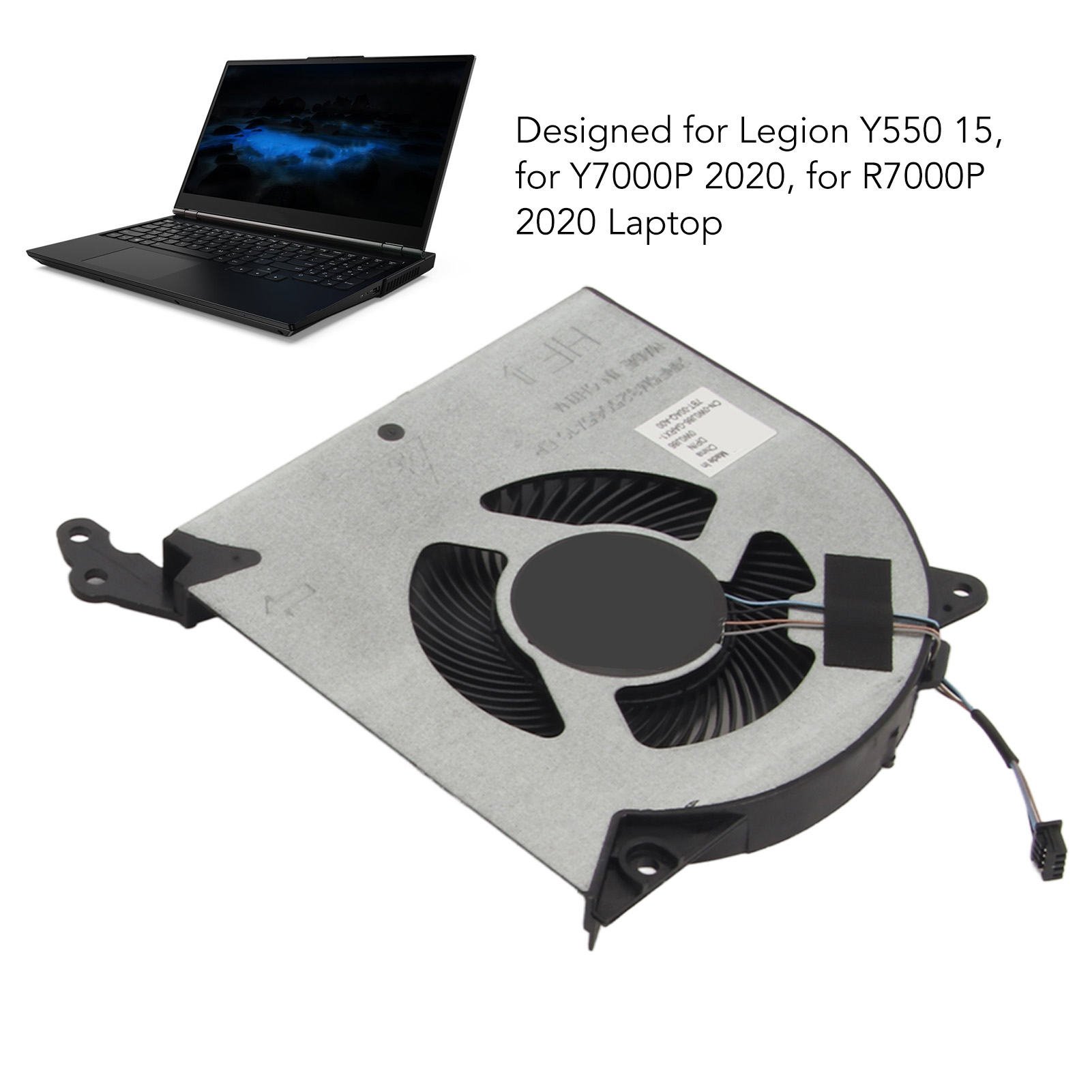Laptop Cooling Fan 4Pin Connector ABS Light Small DC5V Cooling Fan For Legion FY - Afbeelding 31 van 31