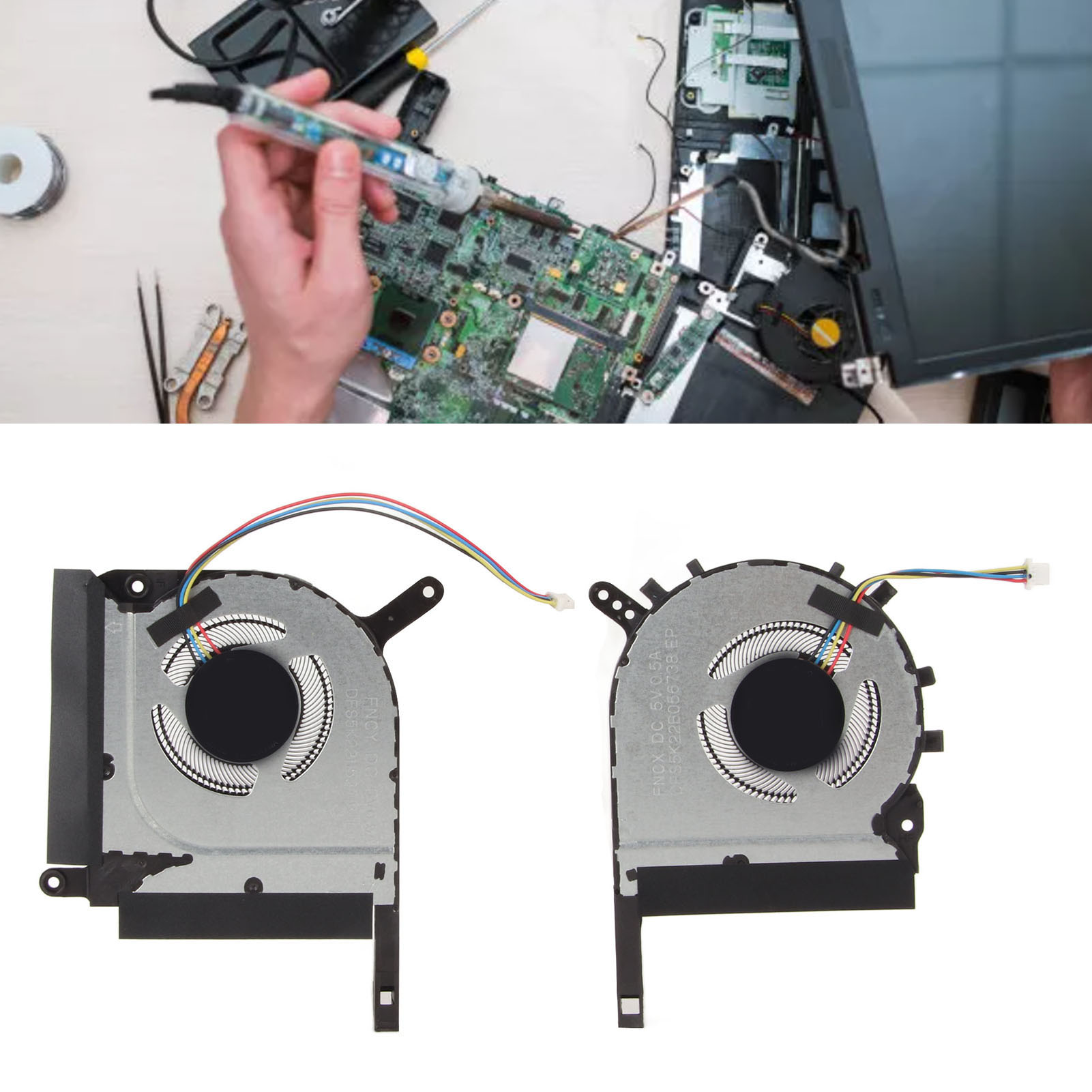 Laptop Cooling Fan For TUF 4 Pin Connector Notebook Computer Cooler Fan CB - Afbeelding 24 van 31