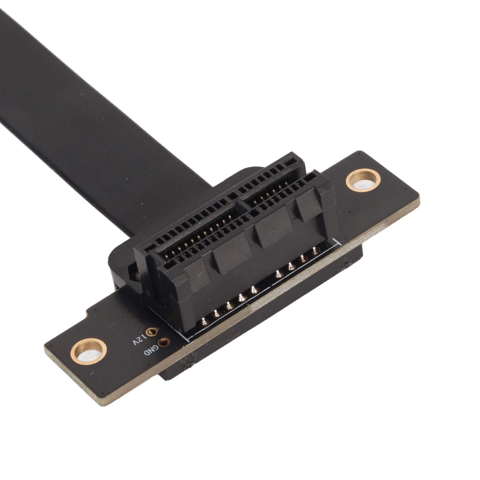 PCIE 3.0 1X Extension Cable 90° Right Angle PCIE Riser Card Ribbon Extender F FY - Afbeelding 24 van 34