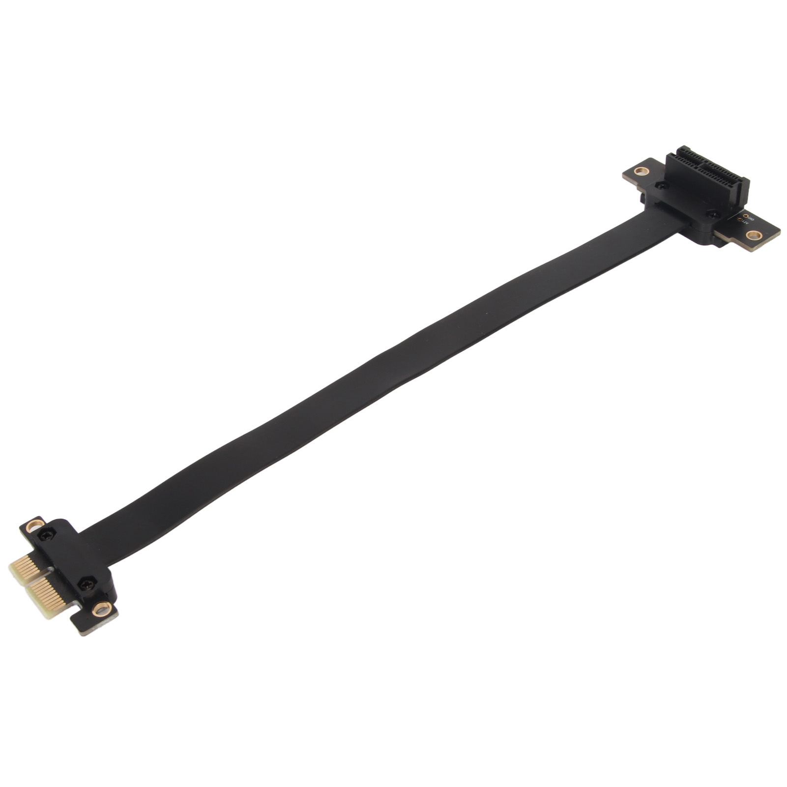 PCIE 3.0 1X Extension Cable 90° Right Angle PCIE Riser Card Ribbon Extender F CB - Afbeelding 26 van 34