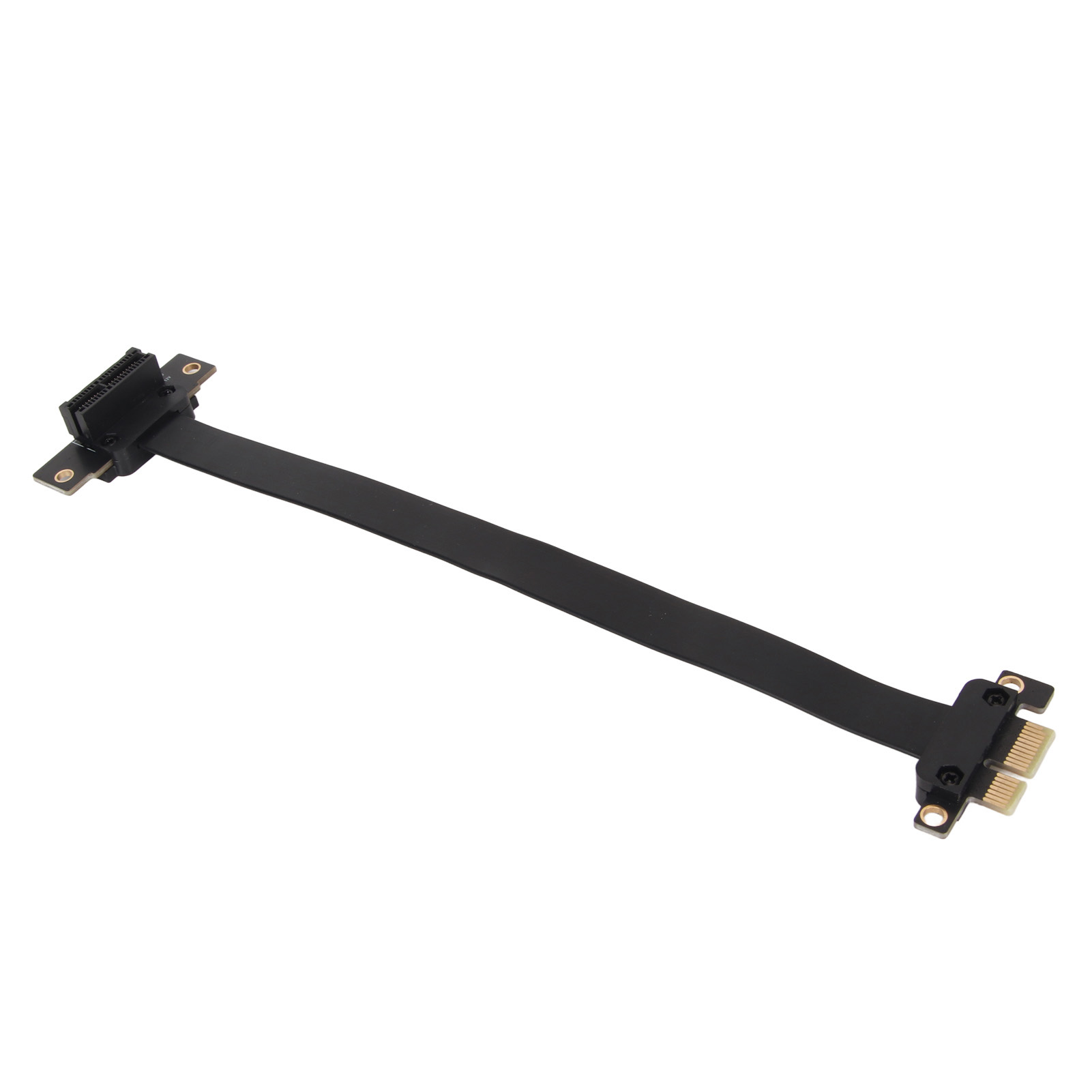 PCIE 3.0 1X Extension Cable 90° Right Angle PCIE Riser Card Ribbon Extender F FY - Afbeelding 29 van 34