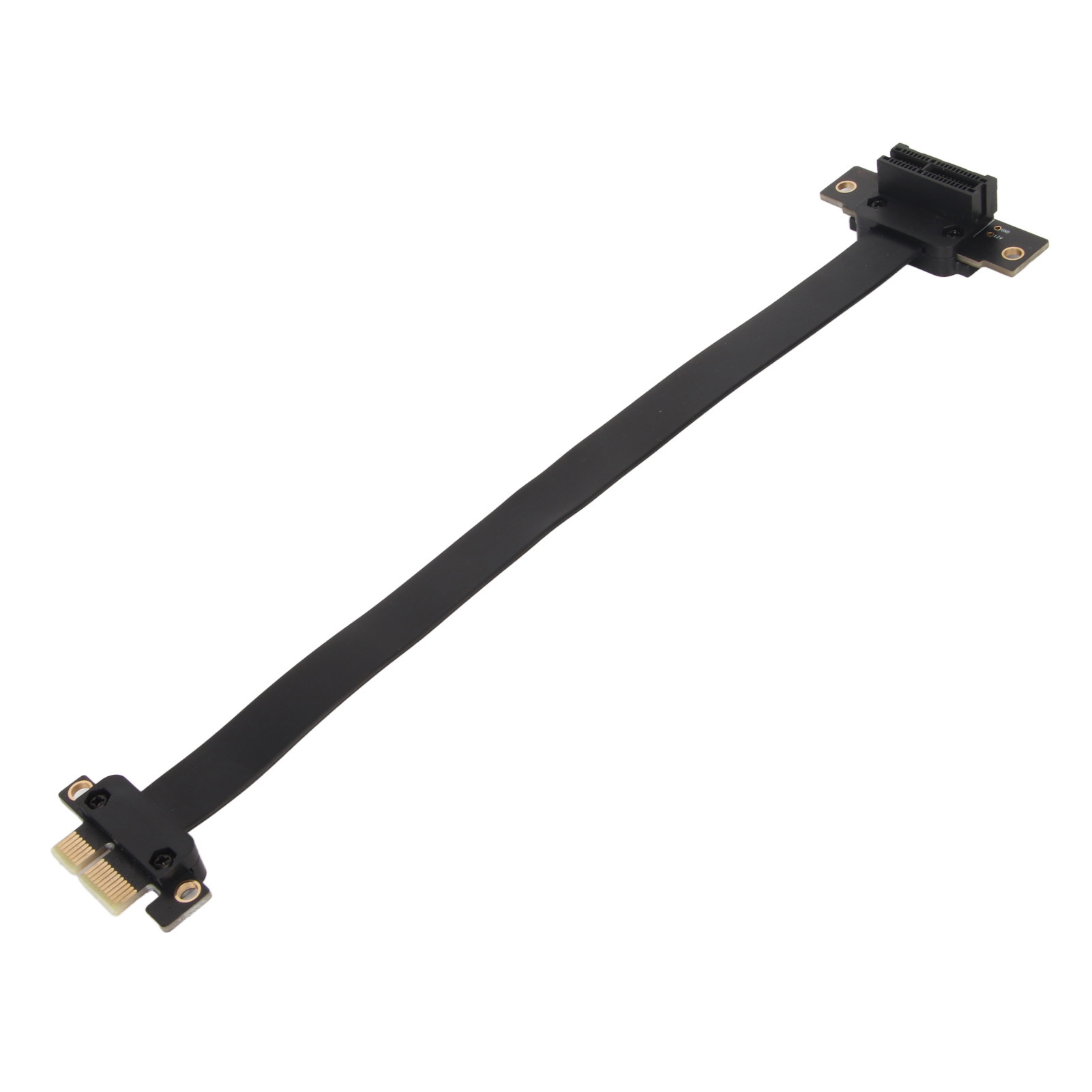 PCIE 3.0 1X Extension Cable 90° Right Angle PCIE Riser Card Ribbon Extender SAL - Afbeelding 27 van 34