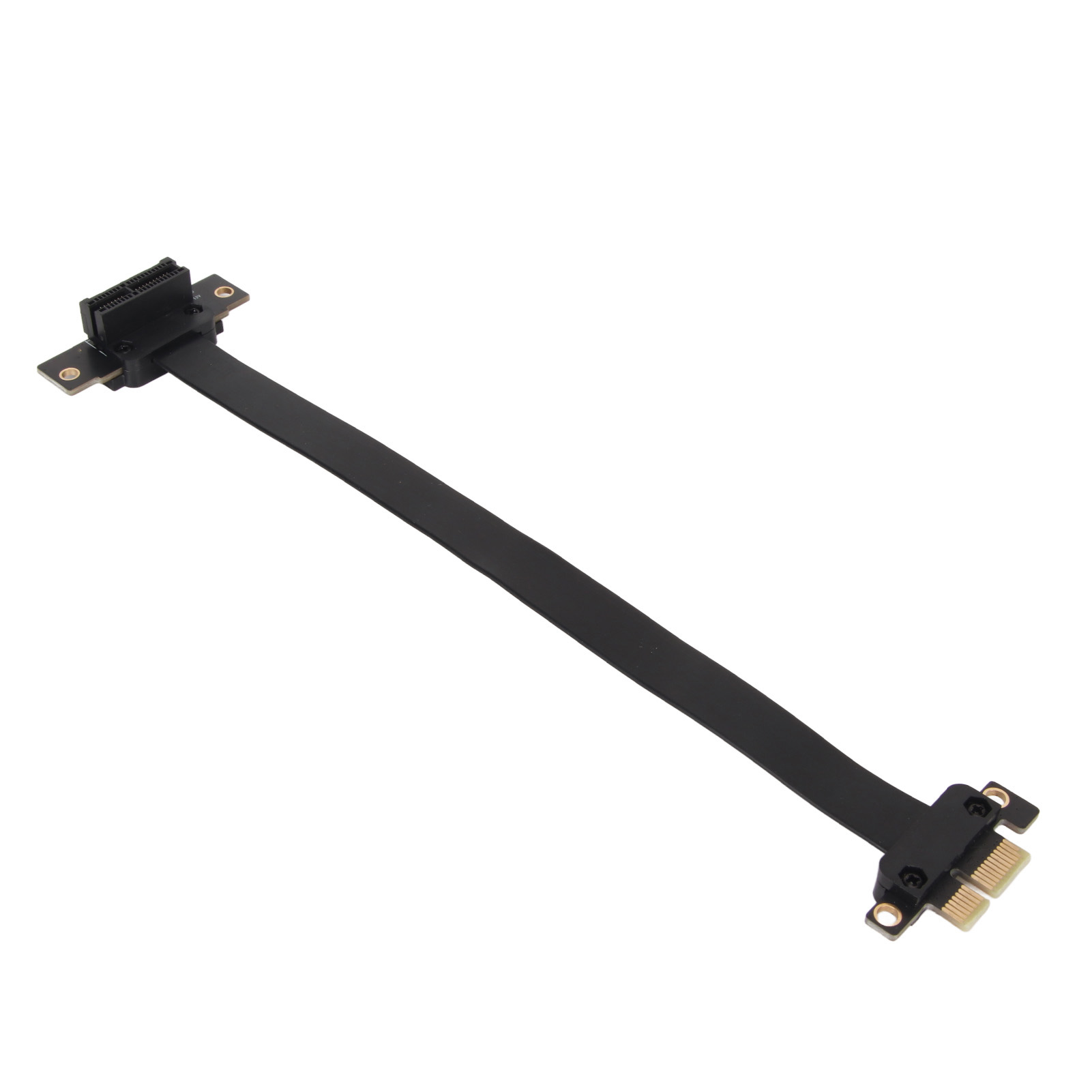 PCIE 3.0 1X Extension Cable 90° Right Angle PCIE Riser Card Ribbon Extender F CB - Afbeelding 33 van 34