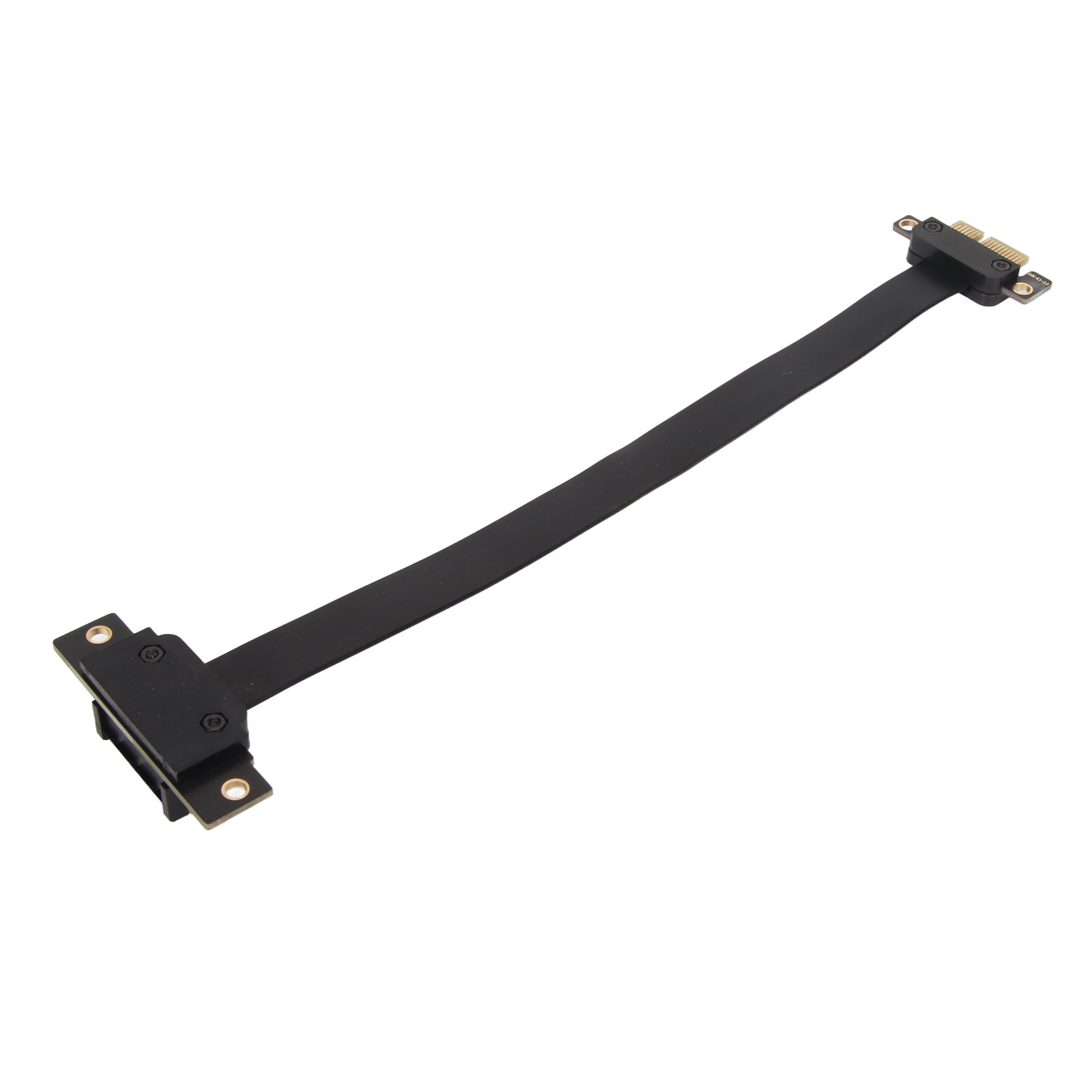 PCIE 3.0 1X Extension Cable 90° Right Angle PCIE Riser Card Ribbon Extender F FY - Afbeelding 27 van 34