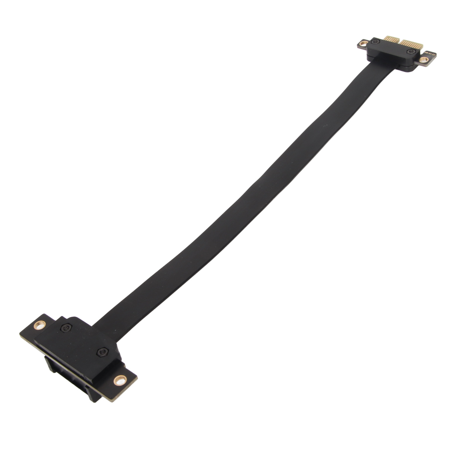 PCIE 3.0 1X Extension Cable 90° Right Angle PCIE Riser Card Ribbon Extender SAL - Afbeelding 28 van 34