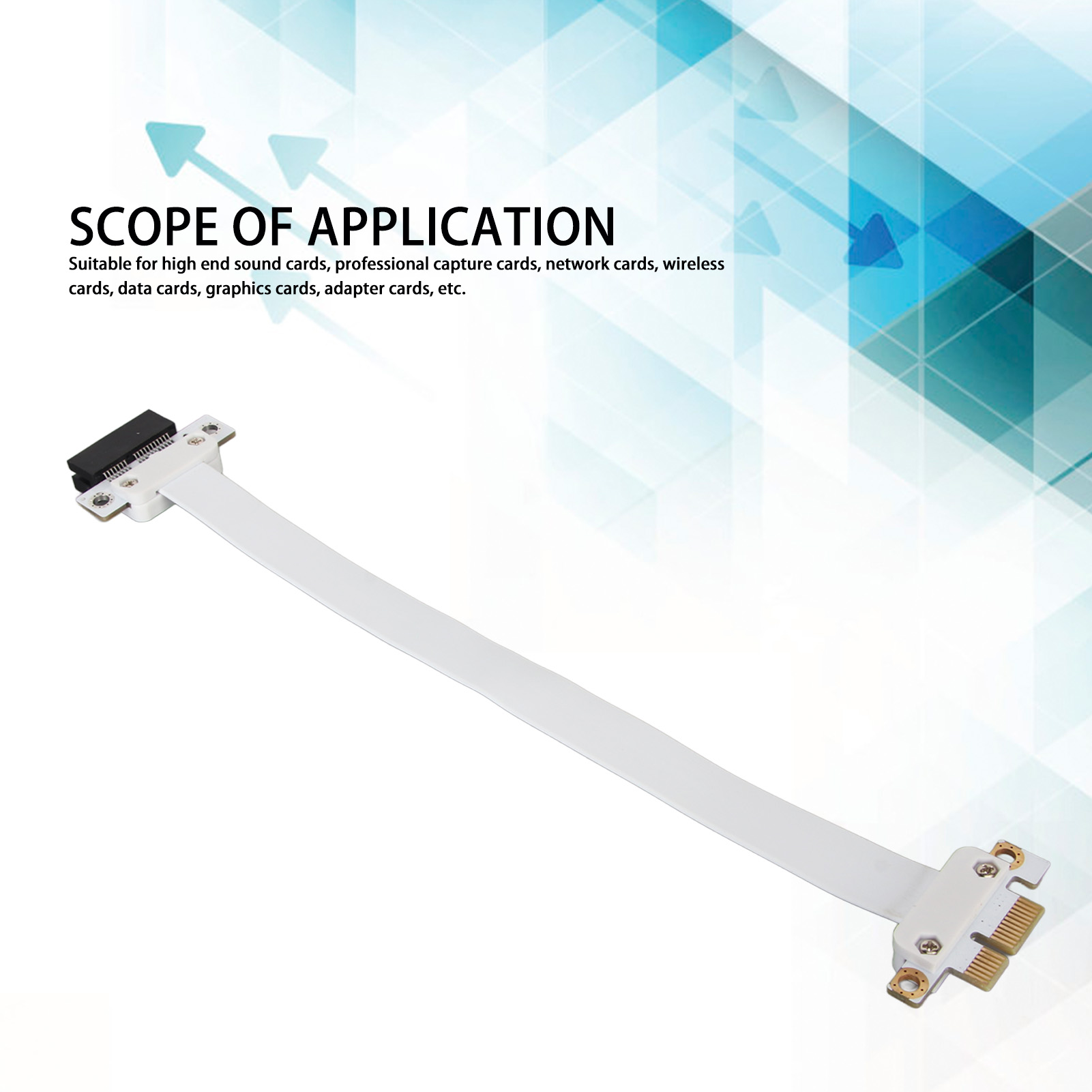 PCIE Extension Cable High Speed Flexible PCI Express 3.0 1X Riser Cable PCIE TDM - Zdjęcie 24 z 34