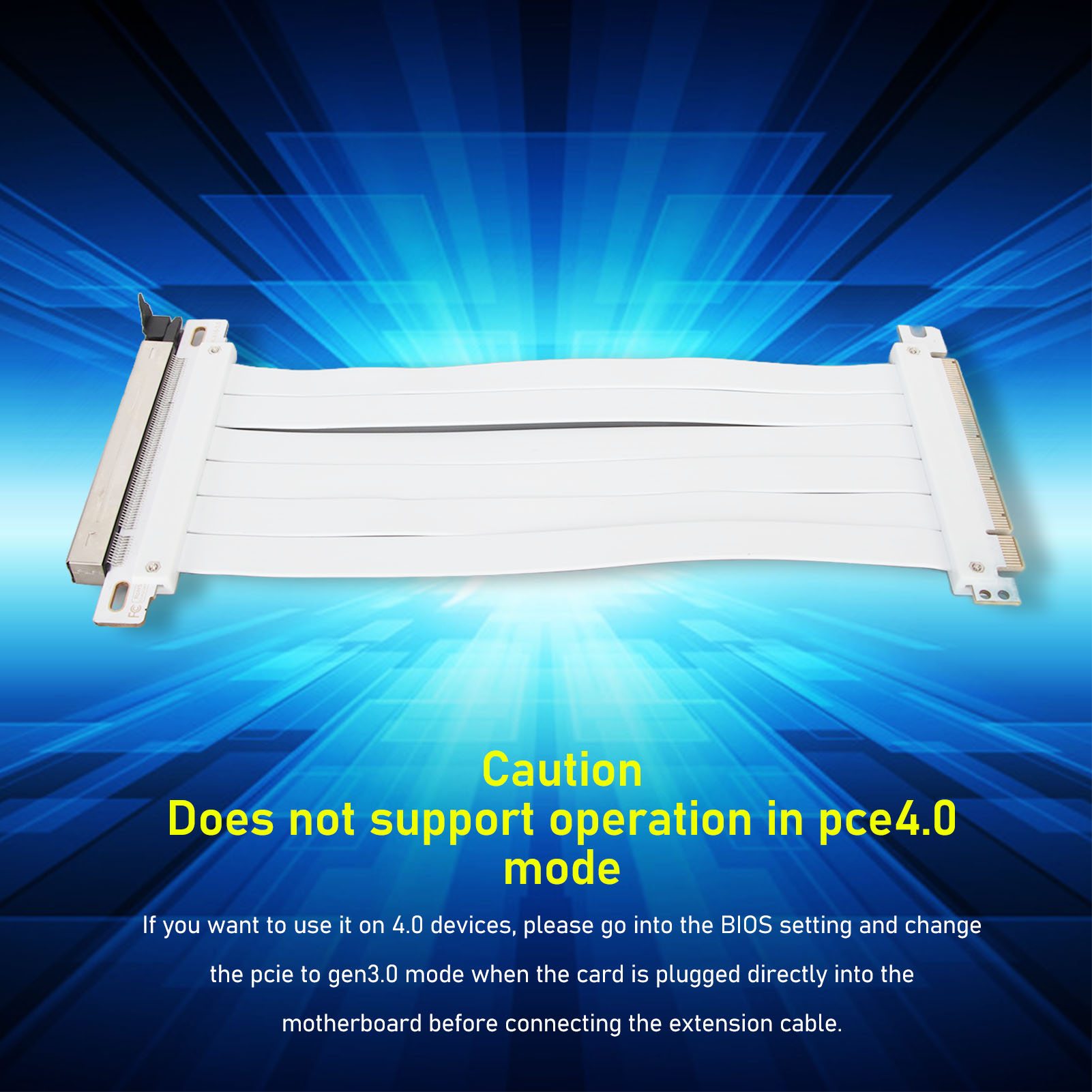 PCIE 3.0 X16 Extender Riser Cable High Shielding Property 180 Degree Flexibl NDE - Photo 31/60