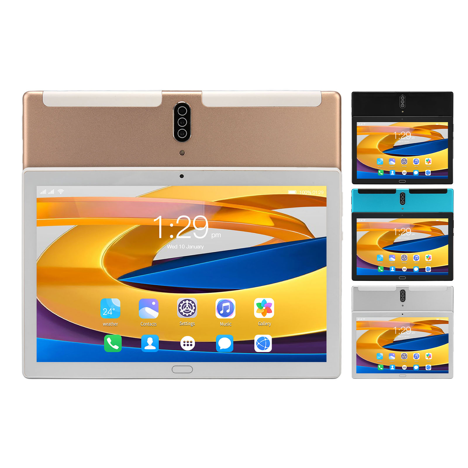 10.1in Tablet 6GB RAM 128GB ROM Front 5MP Rear 8MP Support 2.4GHz 5G WiFi 600 CT - Picture 26 of 34