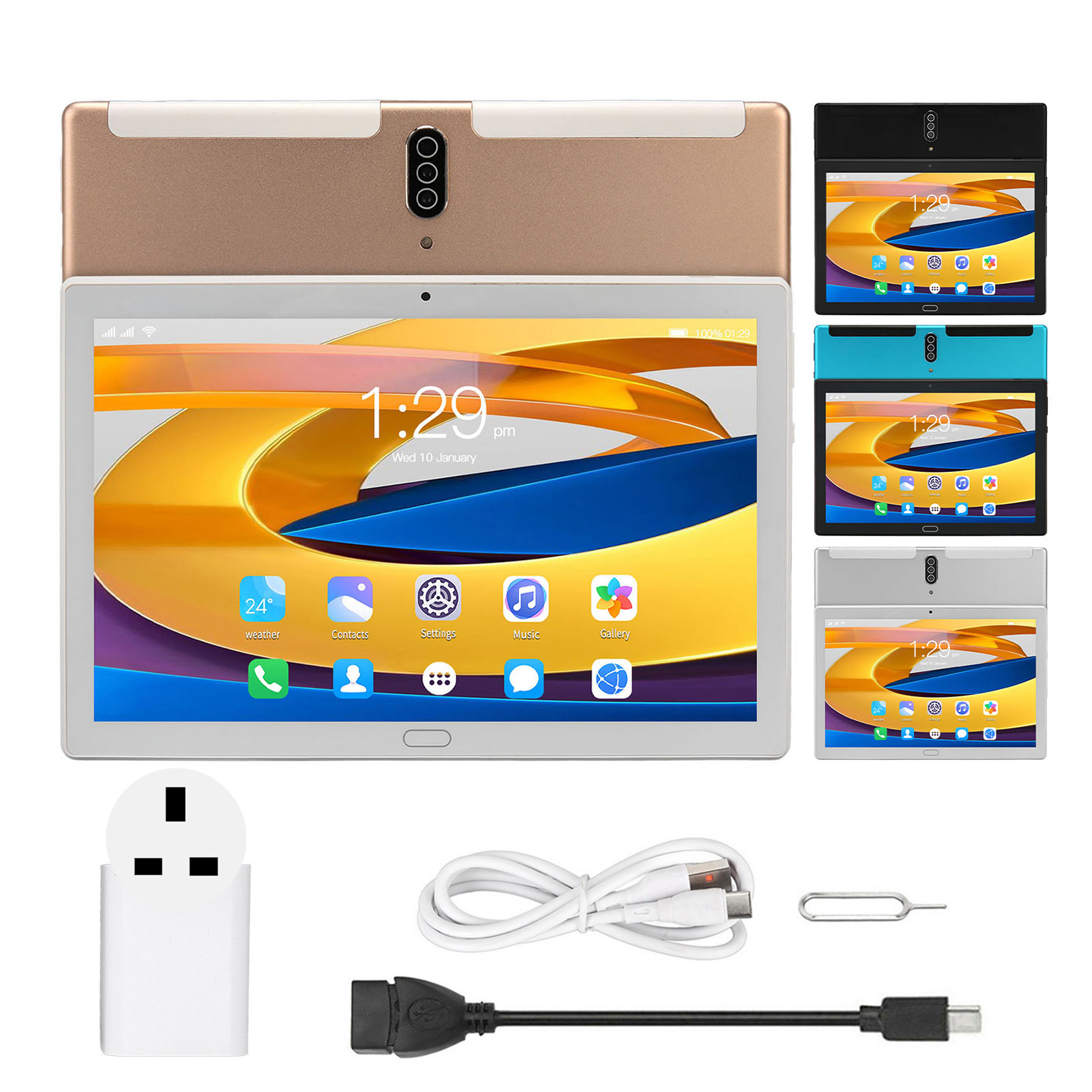 10.1in Tablet 6GB RAM 128GB ROM Front 5MP Rear 8MP Support 2.4GHz 5G WiFi 600 CT - Picture 25 of 34