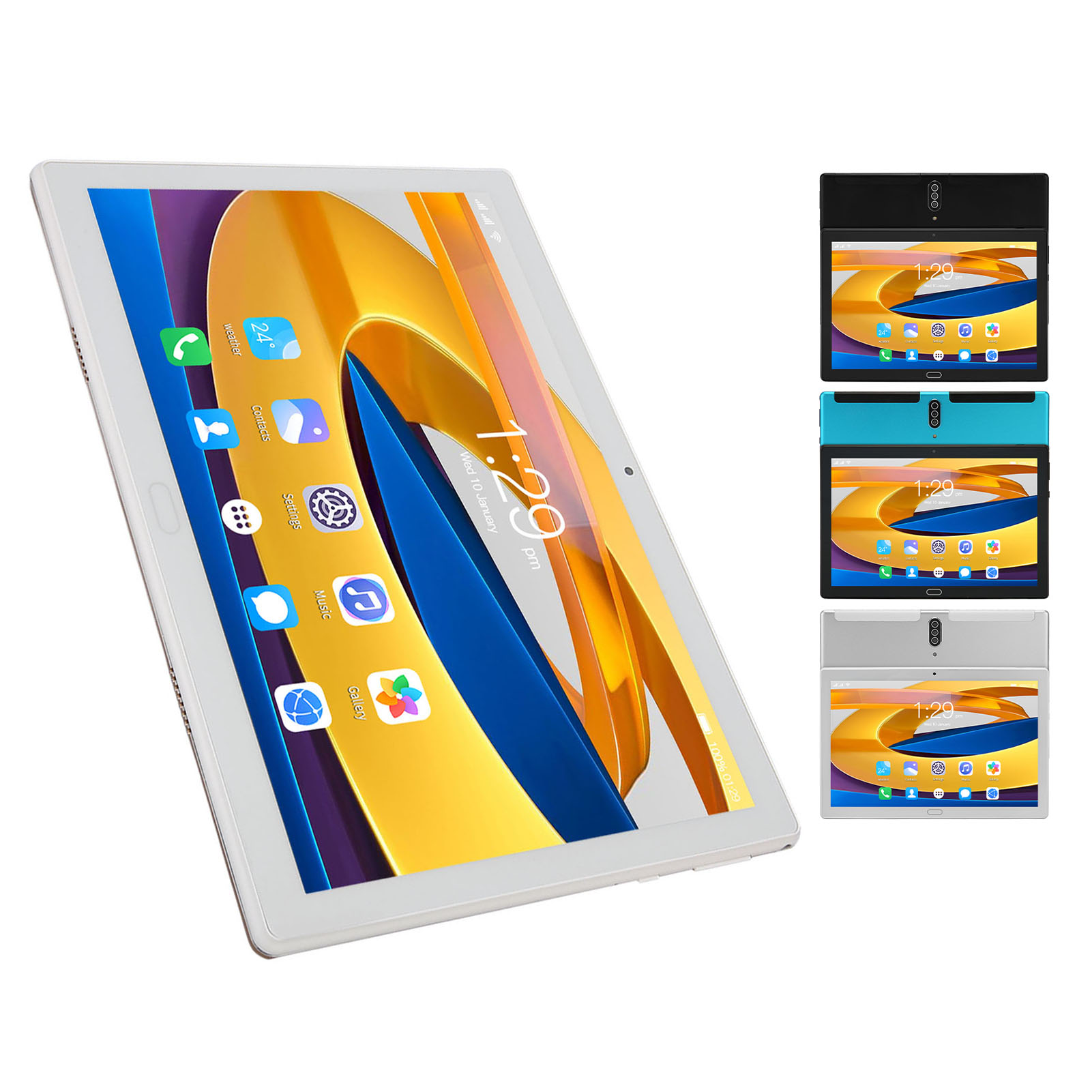 10.1in Tablet 6GB RAM 128GB ROM Front 5MP Rear 8MP Support 2.4GHz 5G WiFi 600 CT - Picture 33 of 34
