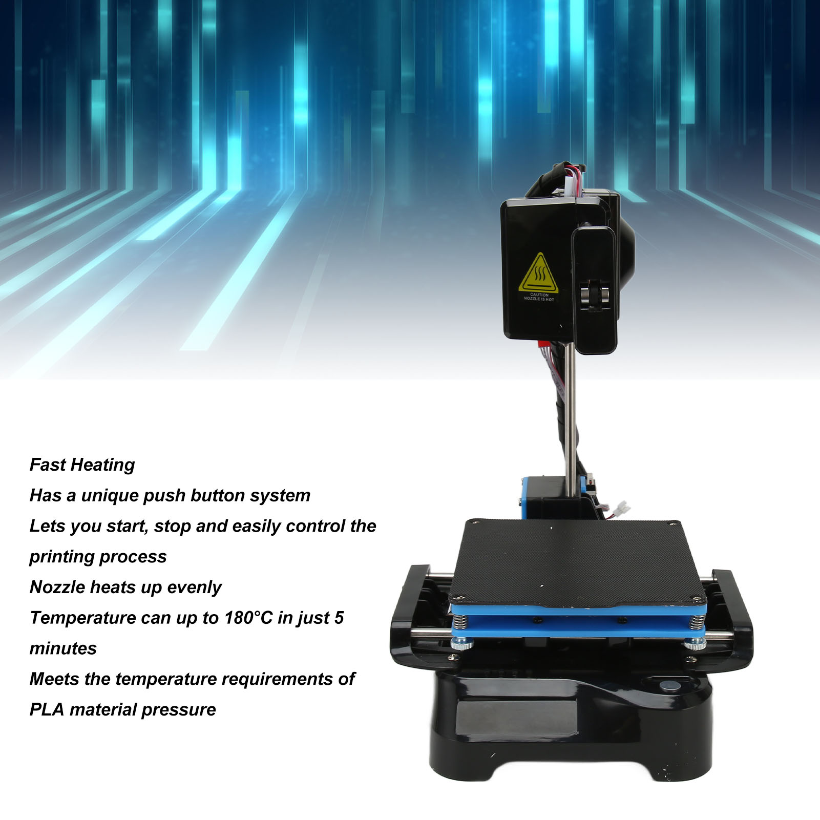 FDM Mini 3D Printer Quiet High Accuracy Upgraded Extruder Technology 4x4x4in FY - Afbeelding 30 van 36