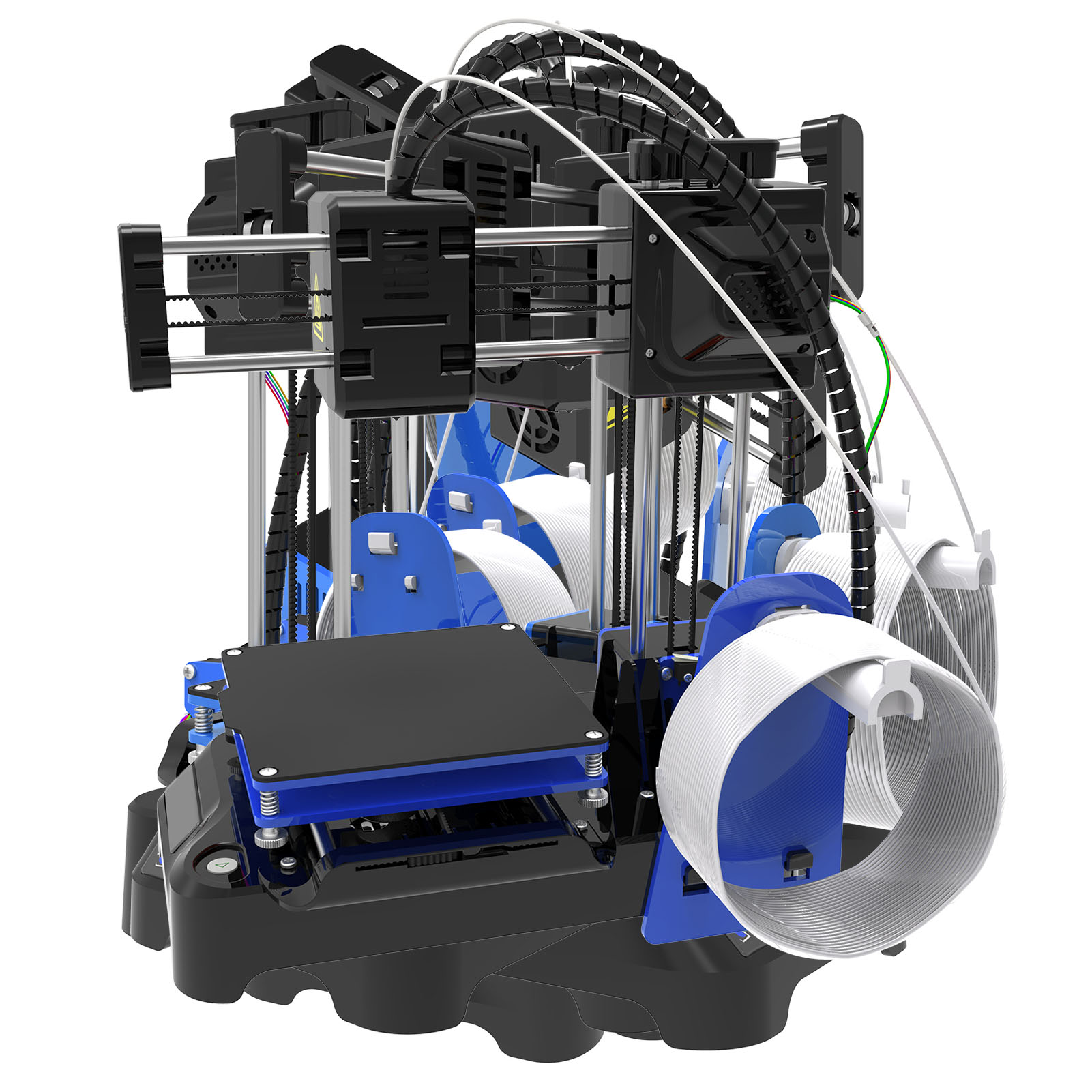 FDM Mini 3D Printer Quiet High Accuracy Upgraded Extruder Technology 4x4x4in FY - Afbeelding 36 van 36