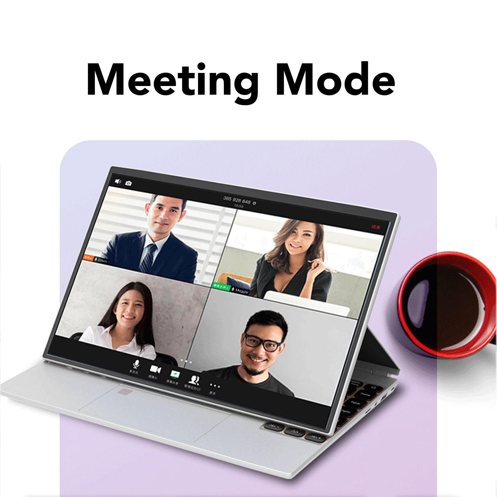 14 Inch Laptop Touch Display 16GB RAM Fingerprint Reader Quad Core RGB Back DON - Afbeelding 25 van 30