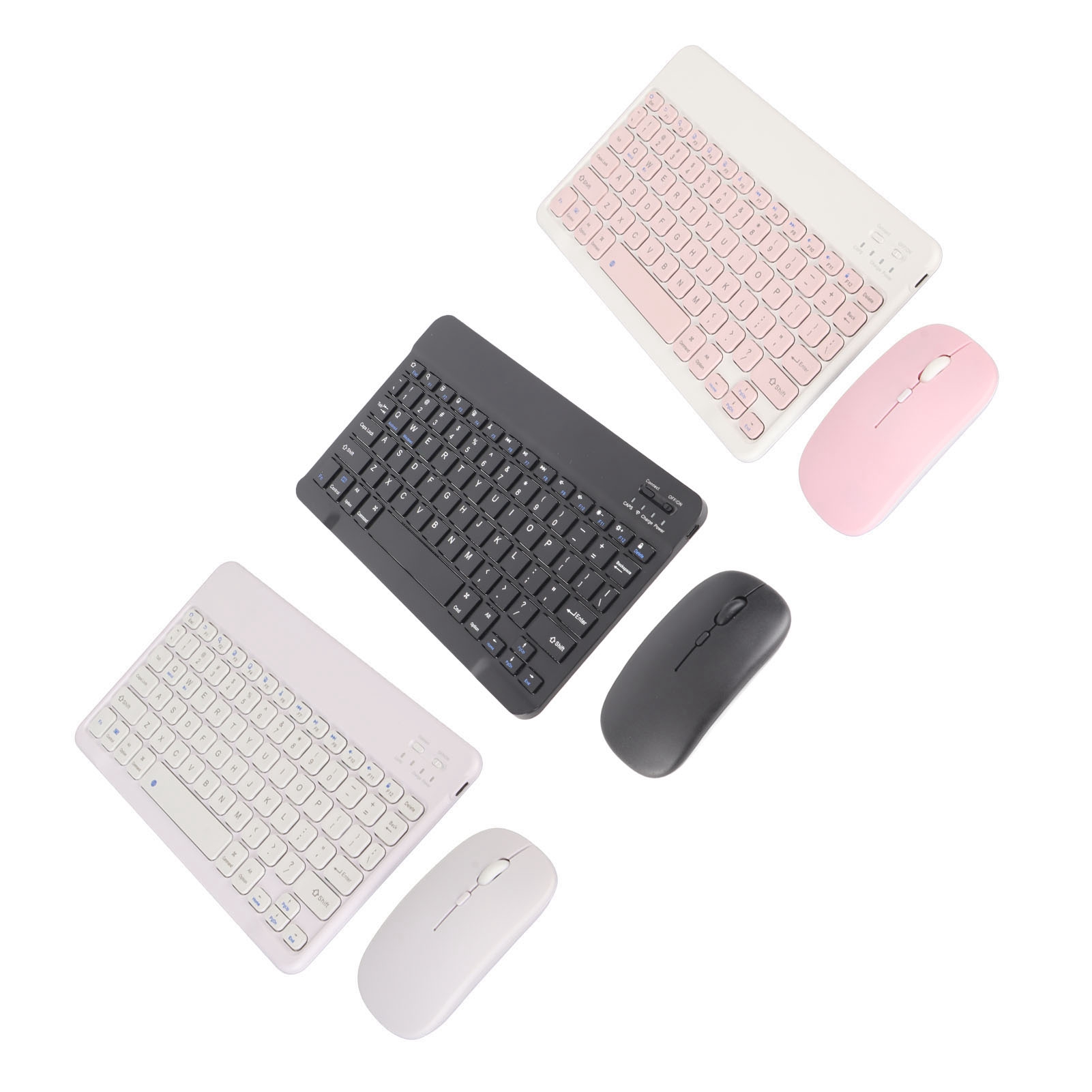 Keyboard And Mouse Combo Wireless BT Keyboard And Mouse Set Portable Matching FY - Afbeelding 31 van 33