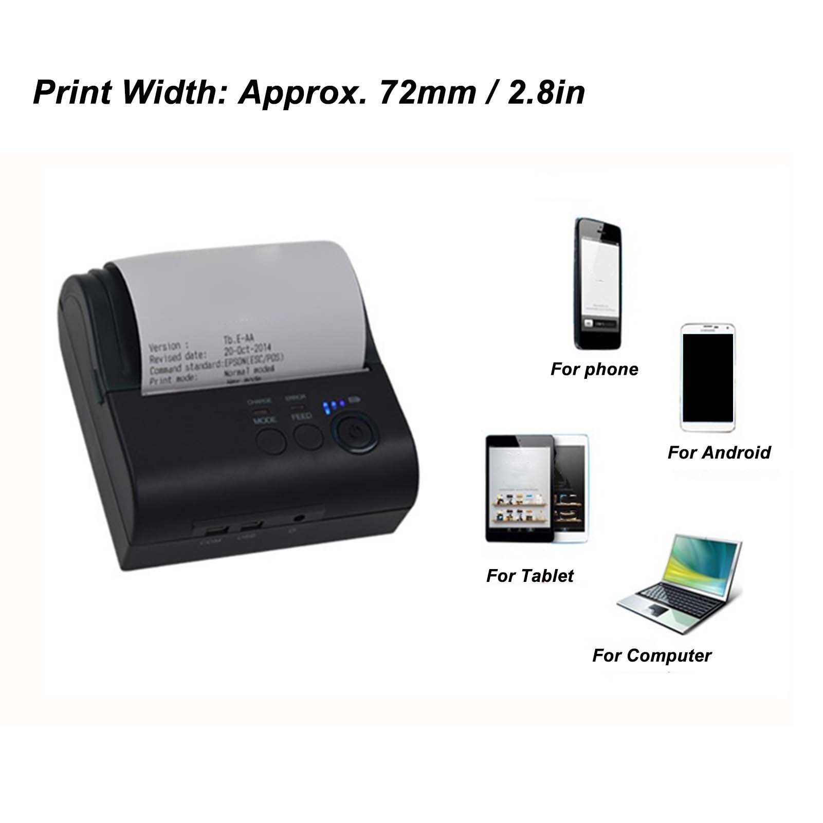 Thermal Printer BT 203 DPI Accuracy 90mm/s Print Speed Thermal Label Printer FY - Afbeelding 27 van 28