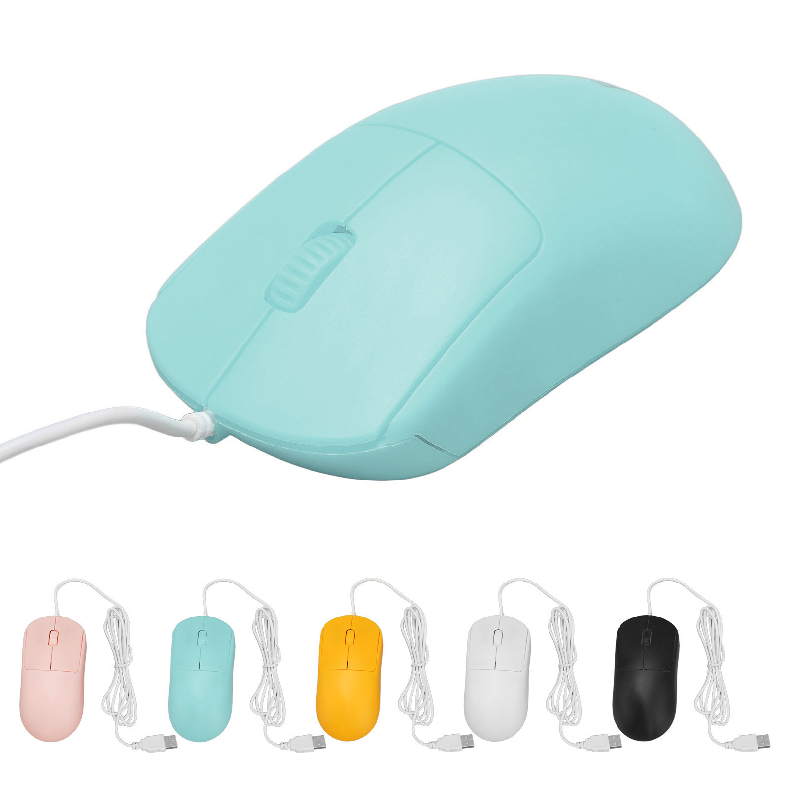 Wired Mouse Optical 1200DPI USB Port Ergonomic Design Plug And Play Computer FY - Bild 34 von 34