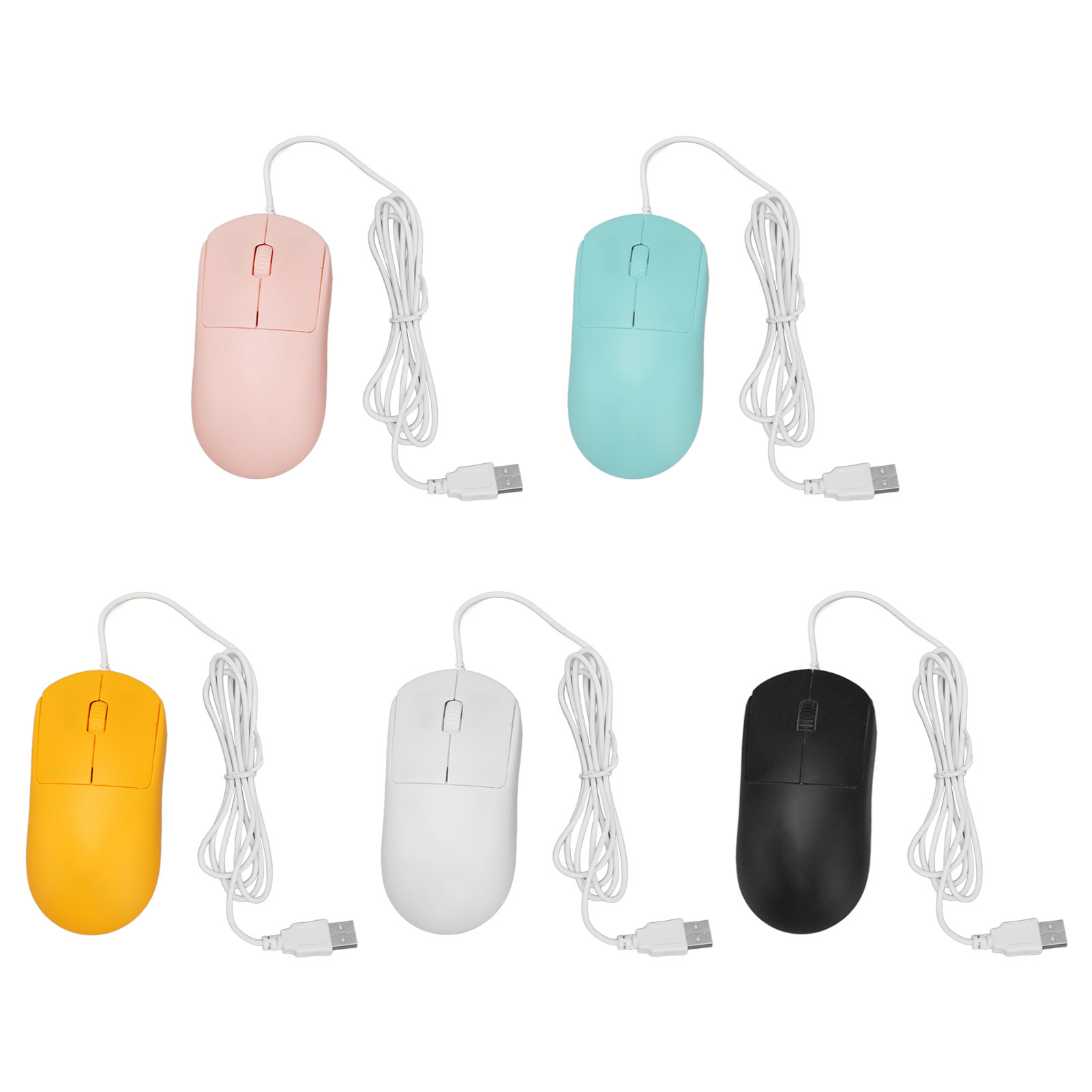 Wired Mouse Optical 1200DPI USB Port Ergonomic Design Plug And Play Computer FY - Bild 32 von 34