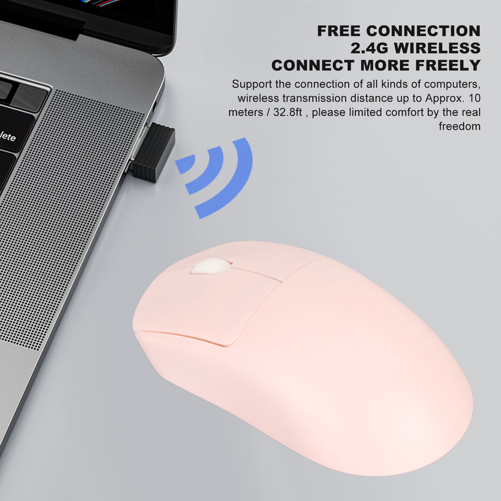 Wireless Gaming Mouse 1200DPI 2.4G Fit Palm Battery Powered Computer Mouse Wi FY - Bild 27 von 39