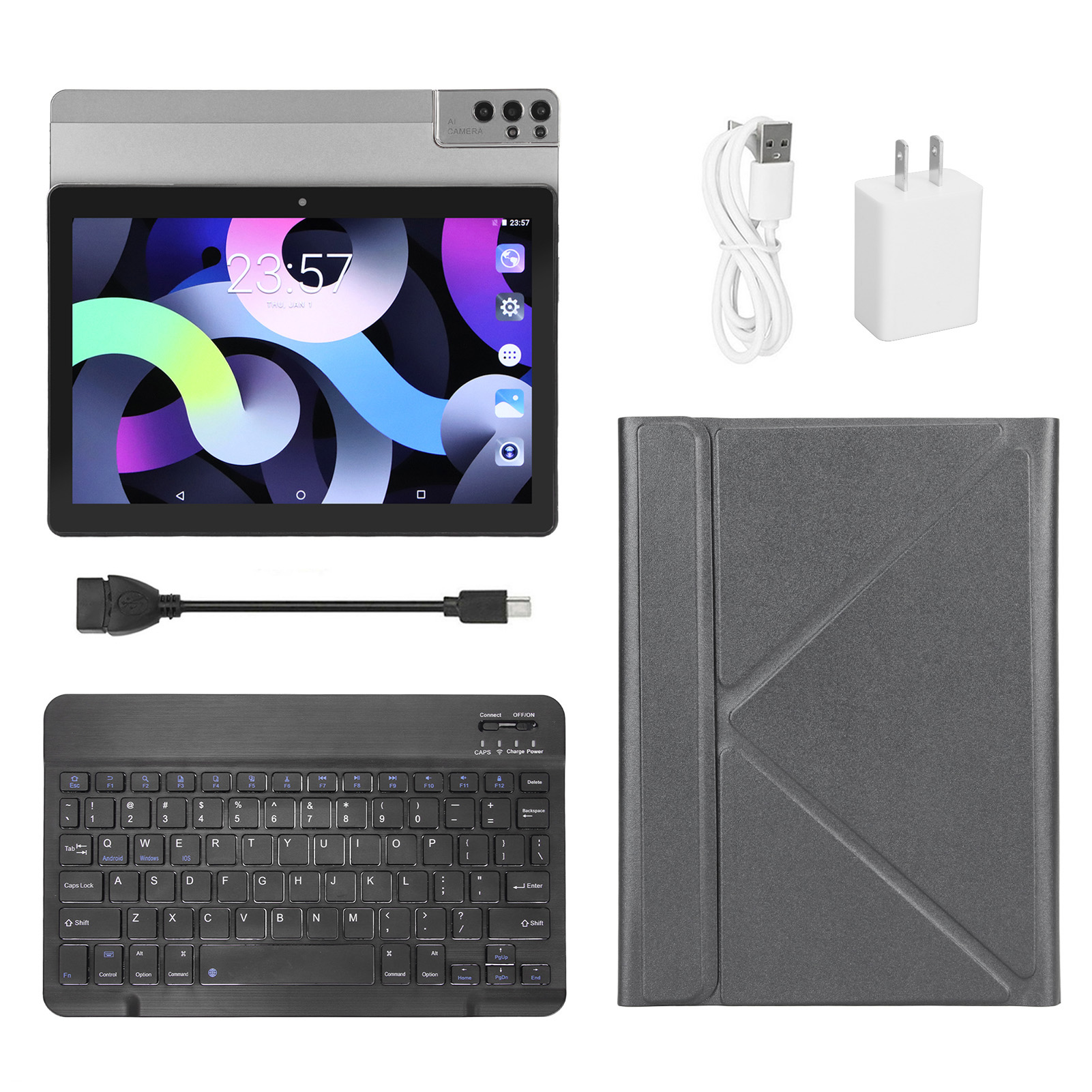 2 in 1 Tablet 4GB RAM 64GB ROM Octa Core 2 Camera 5G WiFi 8800mAh Office Tablet - Picture 23 of 24