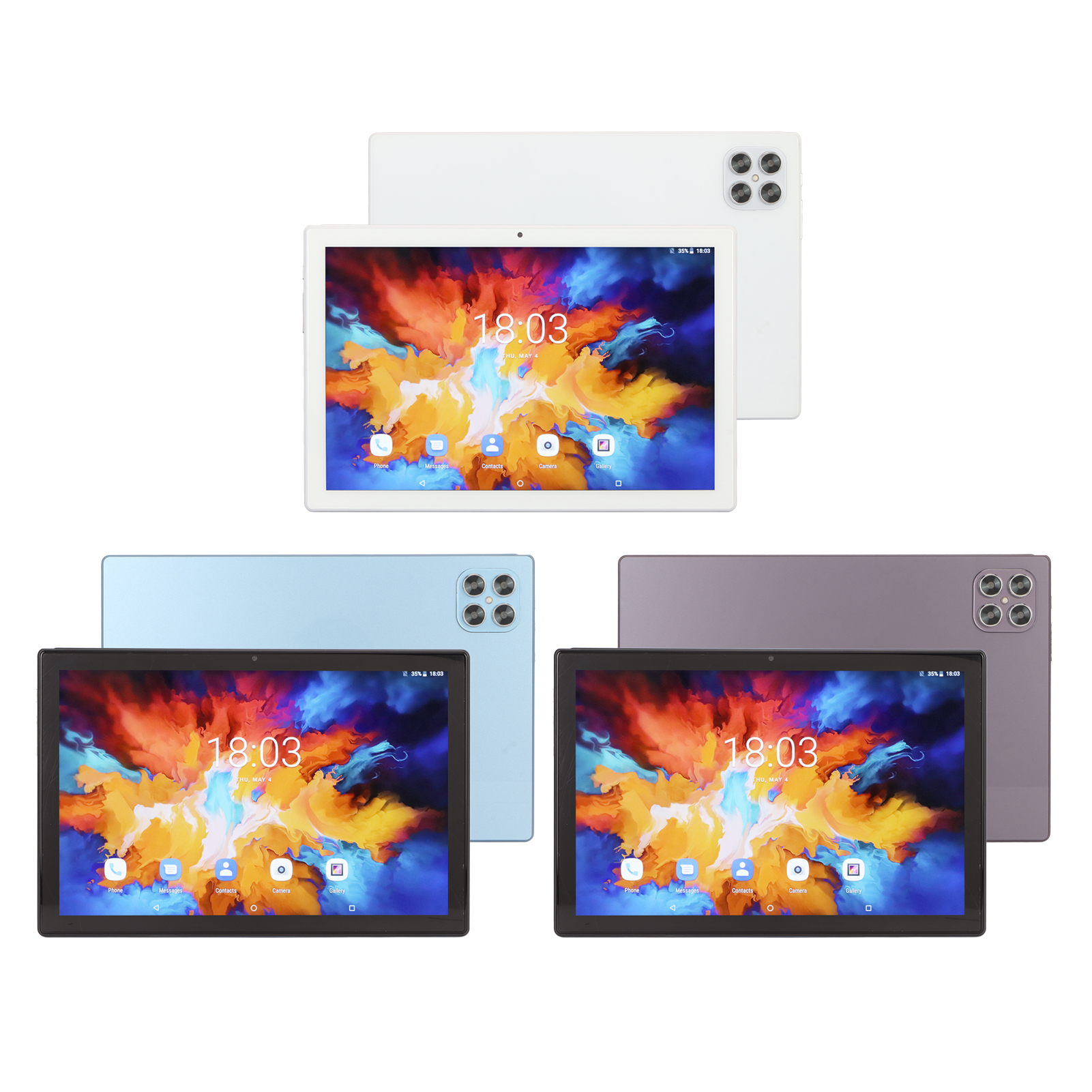 10.1 Inch Tablet 12GB RAM 256GB ROM Octa Core 8MP 20MP Camera 4G LTE 5G WiFi TPG - Zdjęcie 33 z 33
