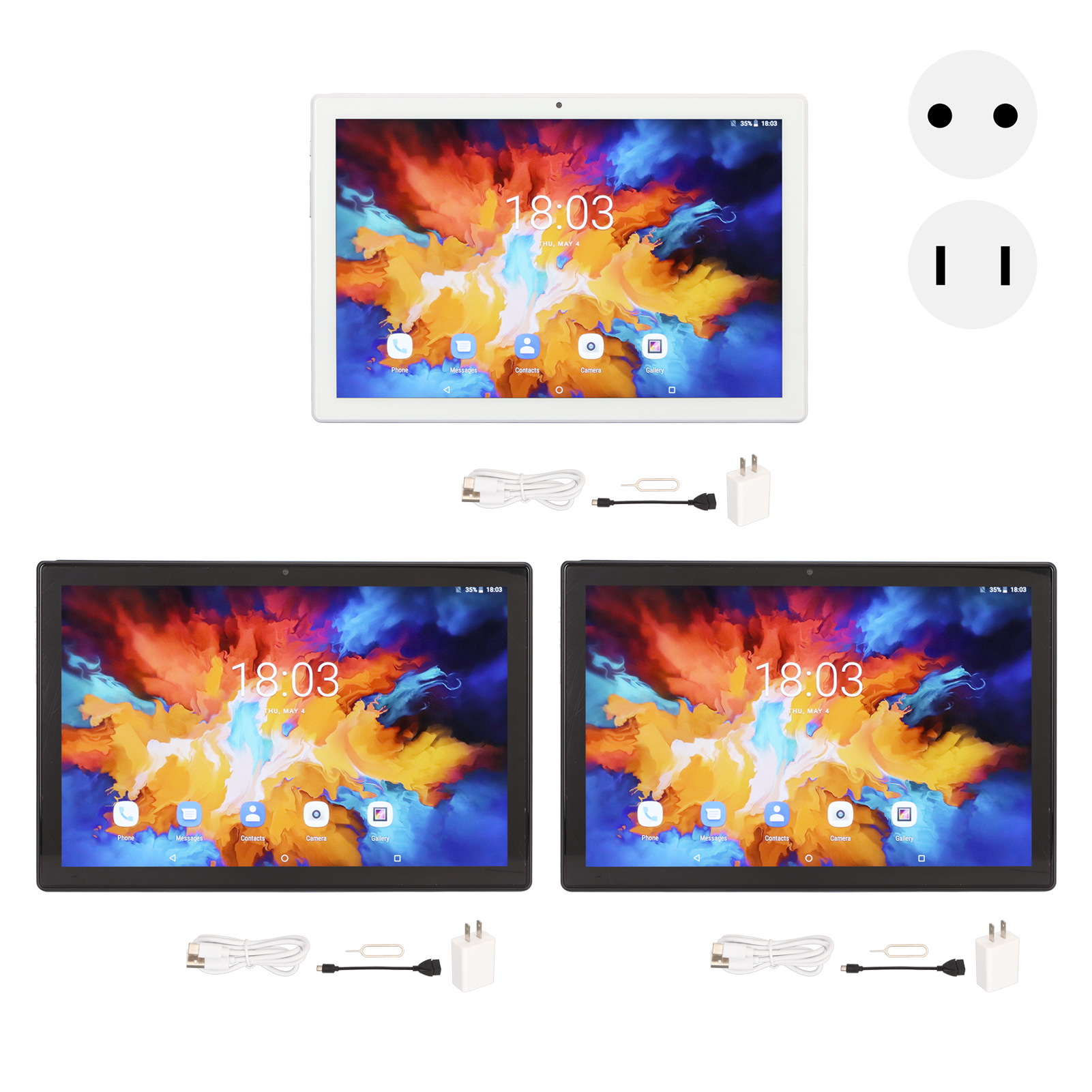10.1 Inch Tablet 12GB RAM 256GB ROM Octa Core 8MP 20MP Camera 4G LTE 5G WiFi TPG - Zdjęcie 26 z 33