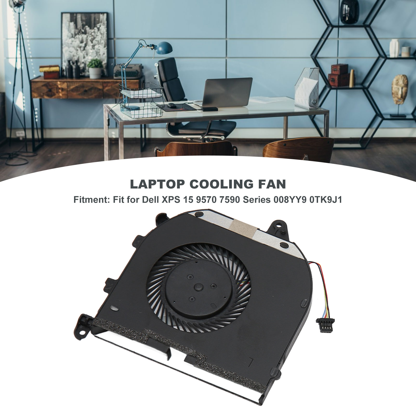 Notebook Cooler 4 Pin Excellent Heat Dissipation Laptop Cooling Fan Fit For D FY - Afbeelding 27 van 33