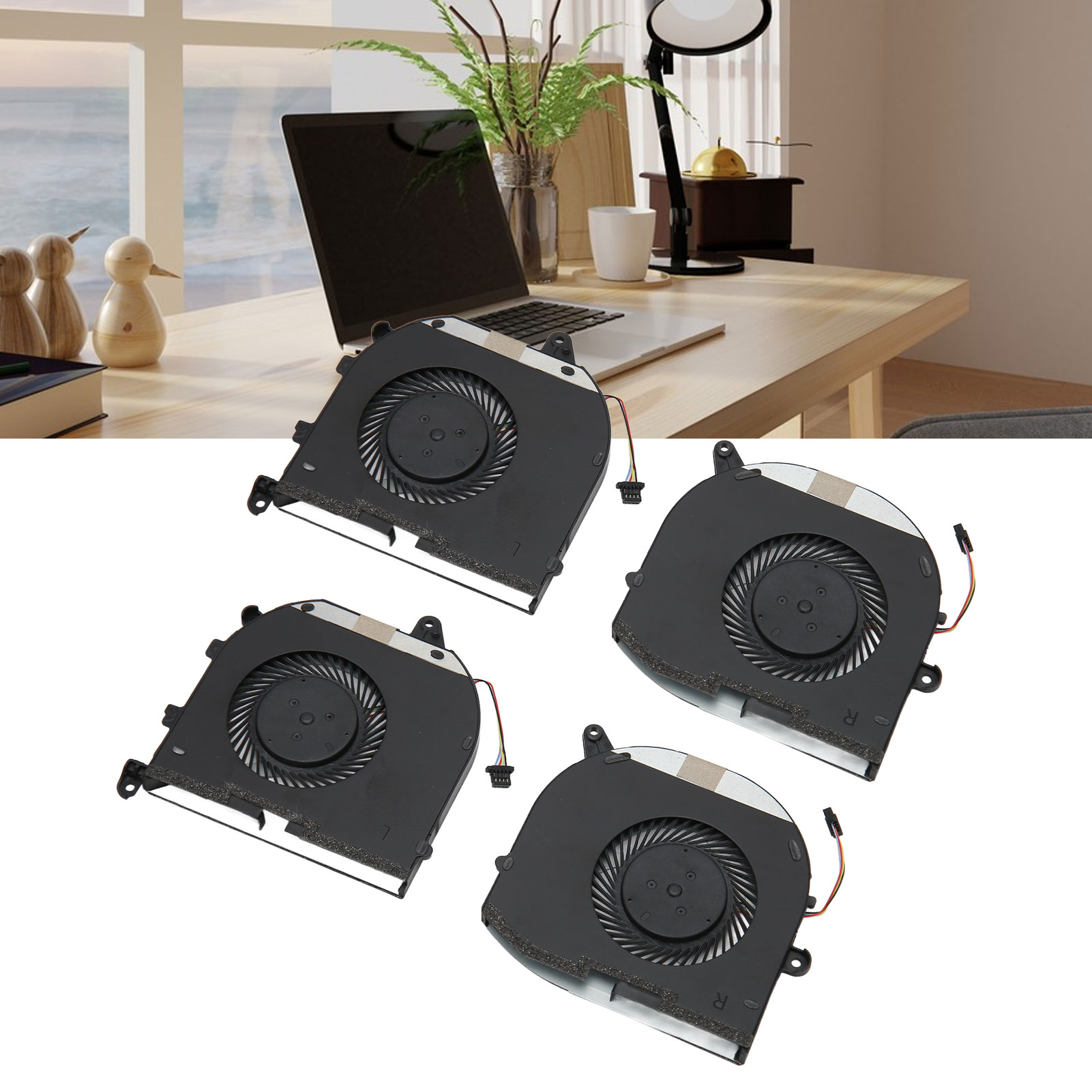 Notebook Cooler 4 Pin Excellent Heat Dissipation Laptop Cooling Fan Fit For Hot - Afbeelding 32 van 33