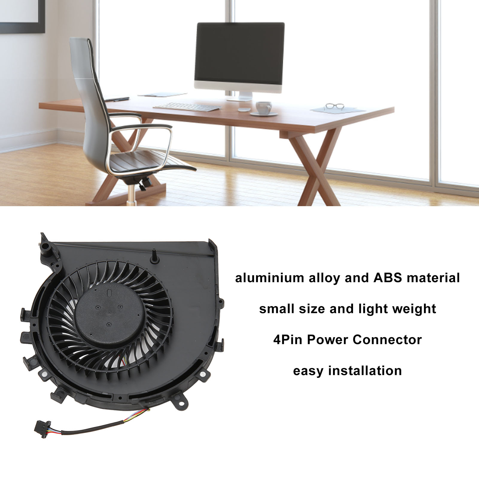 Laptop Cooling Fan 4Pin Power Light Weight Cooling Fan For Pavilion Gaming 15 FY - Afbeelding 24 van 31
