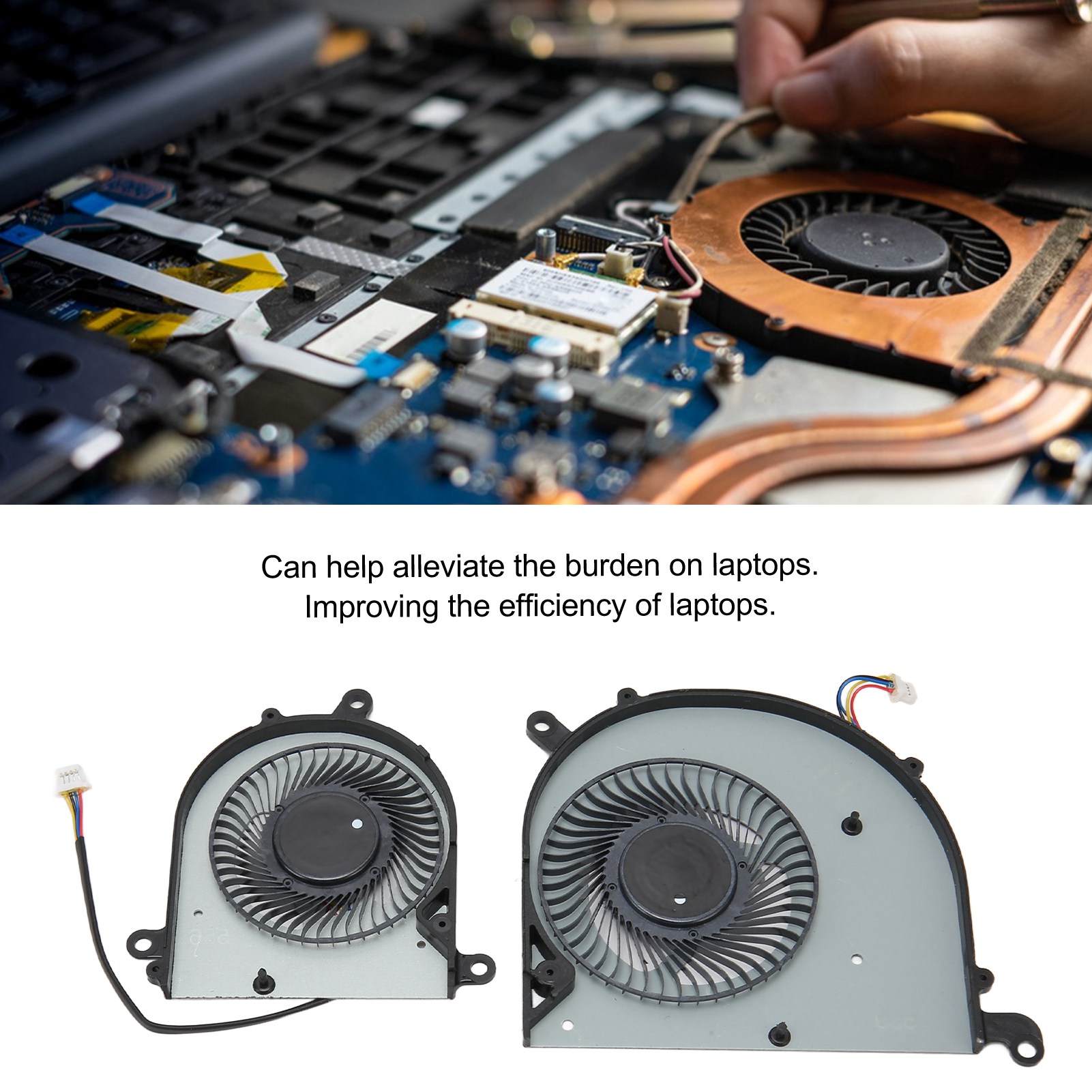 Laptop Cooling Fan Notebook Computer Cooler Fan For PS63 Modern 8RC 8SC M FY - Afbeelding 24 van 31