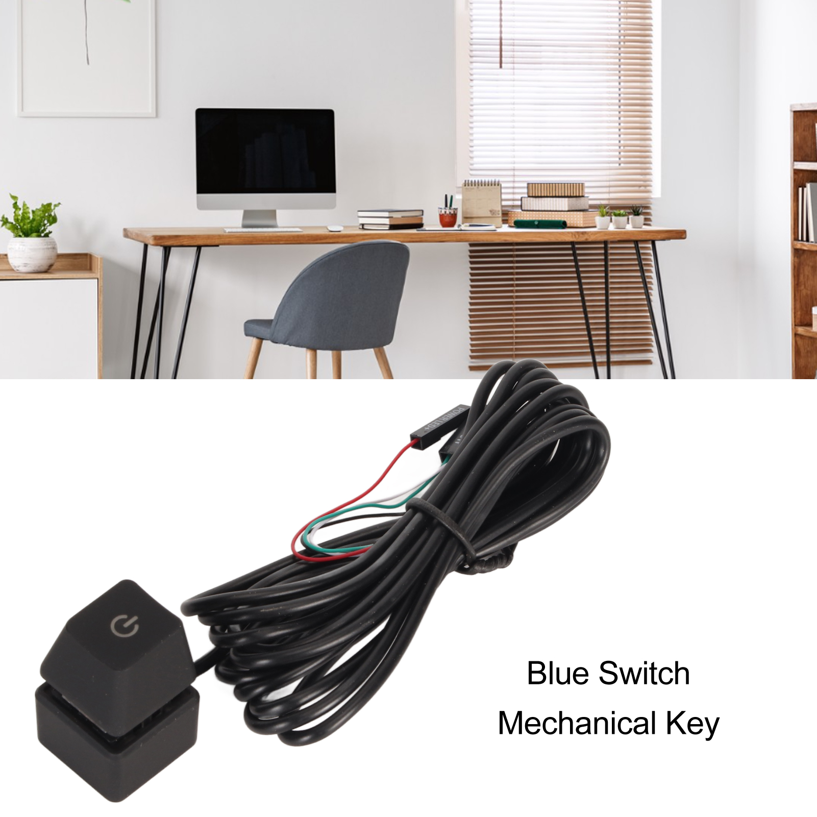 PC Power Switch Blue Switch Mechanical Key Backlit PC Power Button For Deskt SG5 - Picture 30 of 37