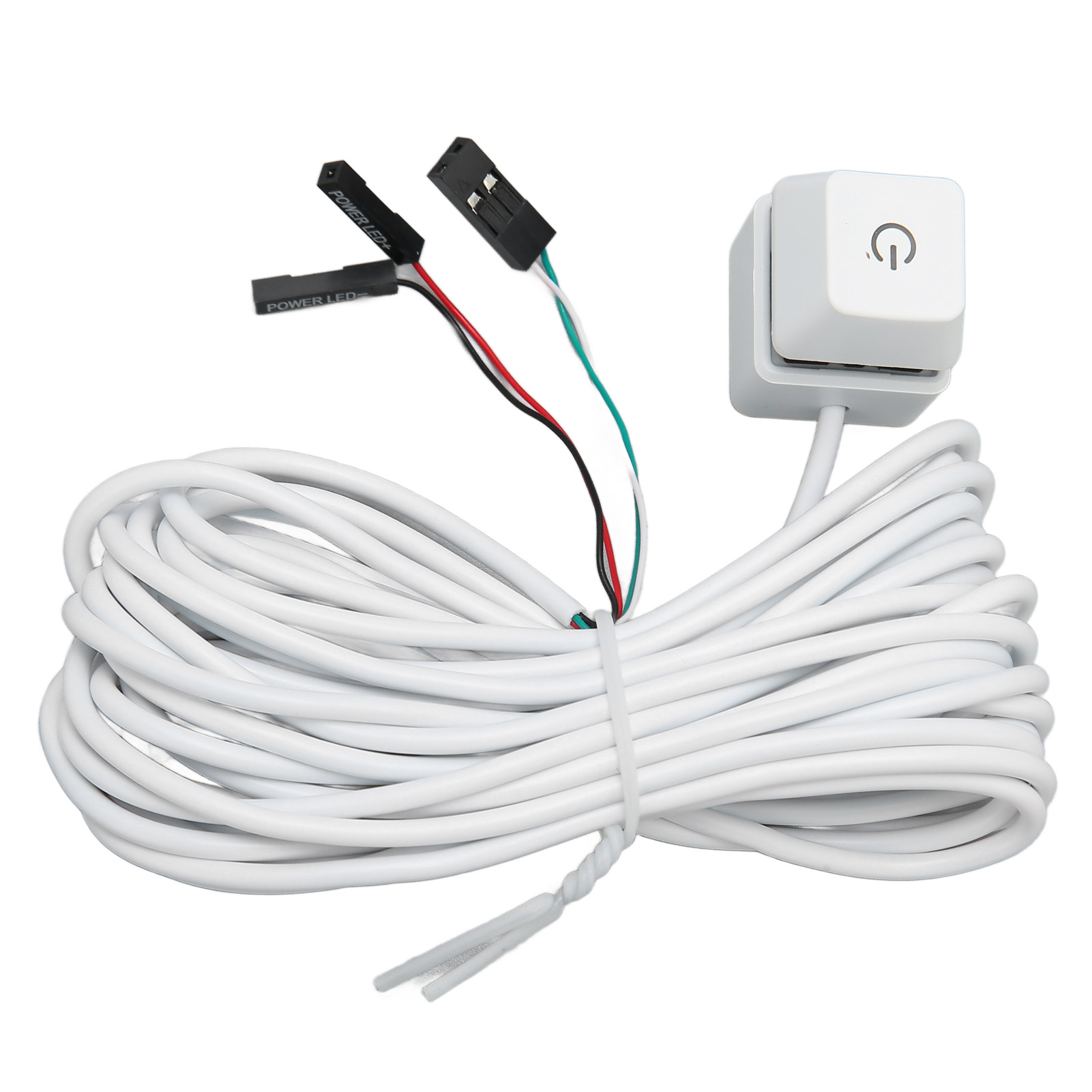 PC Power Switch White Mechanical Key Blue Switch Backlit Plug And Play PC Pow FY - Afbeelding 27 van 42