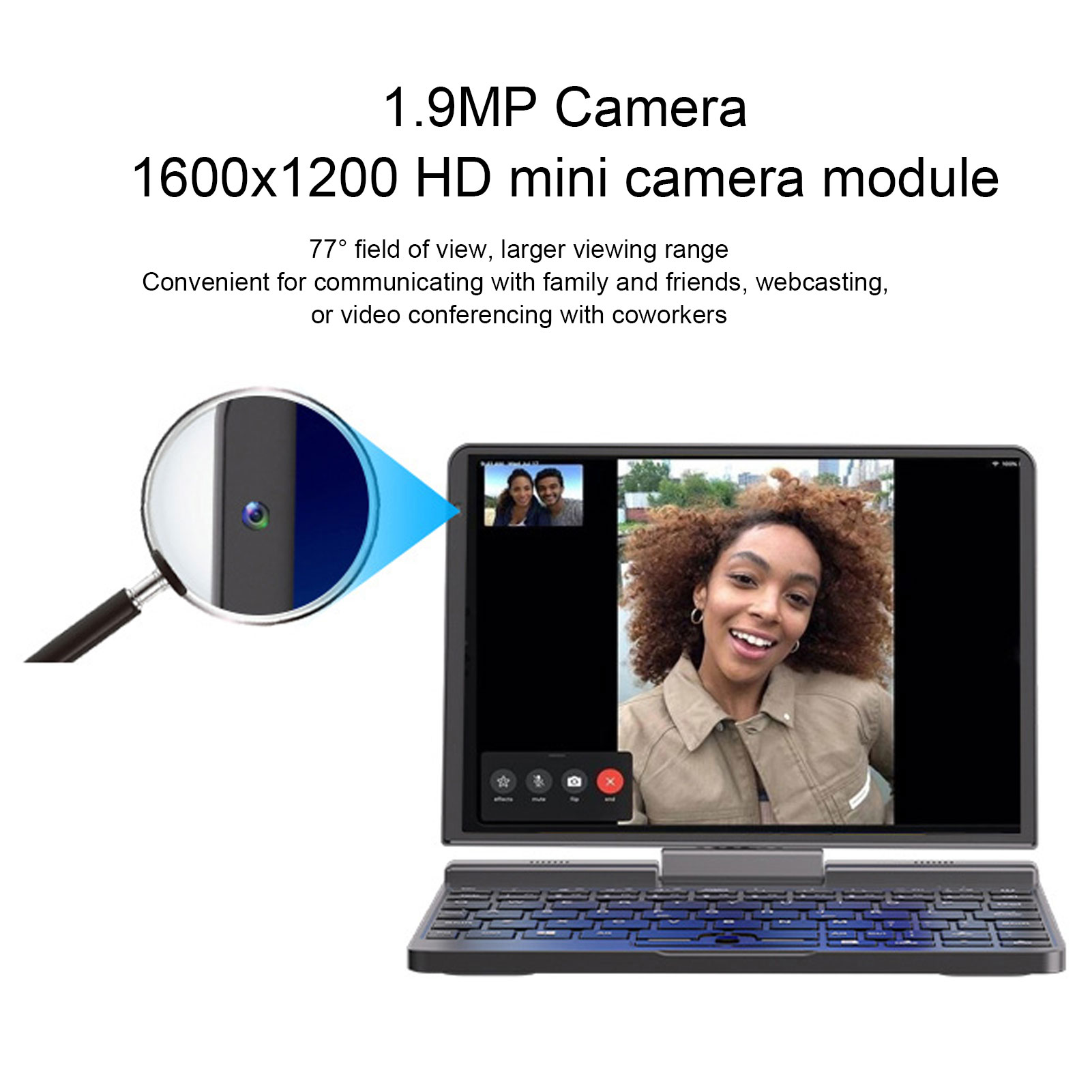 8in Laptop Touch Screen LPDDR5 12GB RAM Full Featured Mini Laptop W/Stylus - Photo 31/60